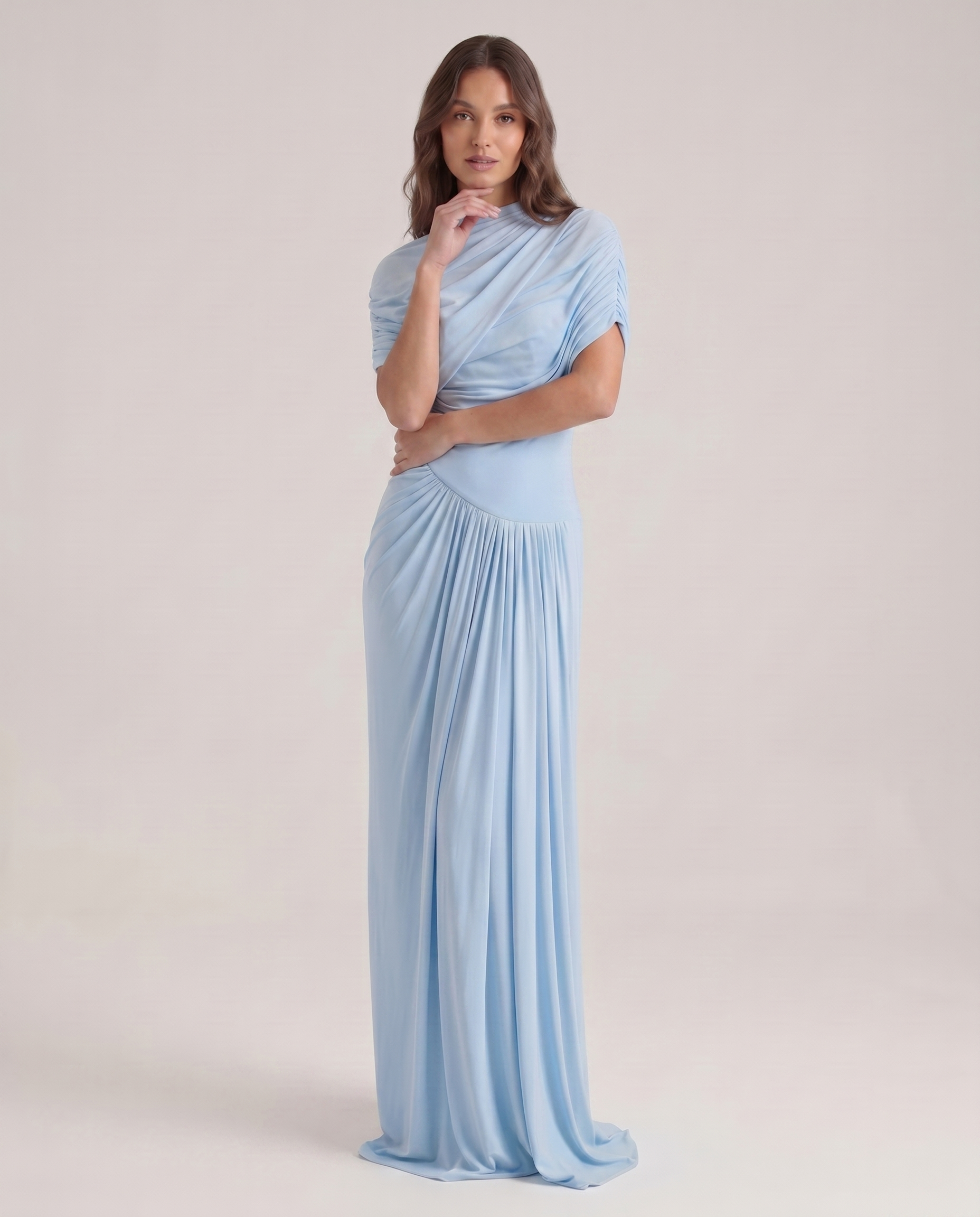 Henrietta Maxikleid Hellblau | FormaLuxe