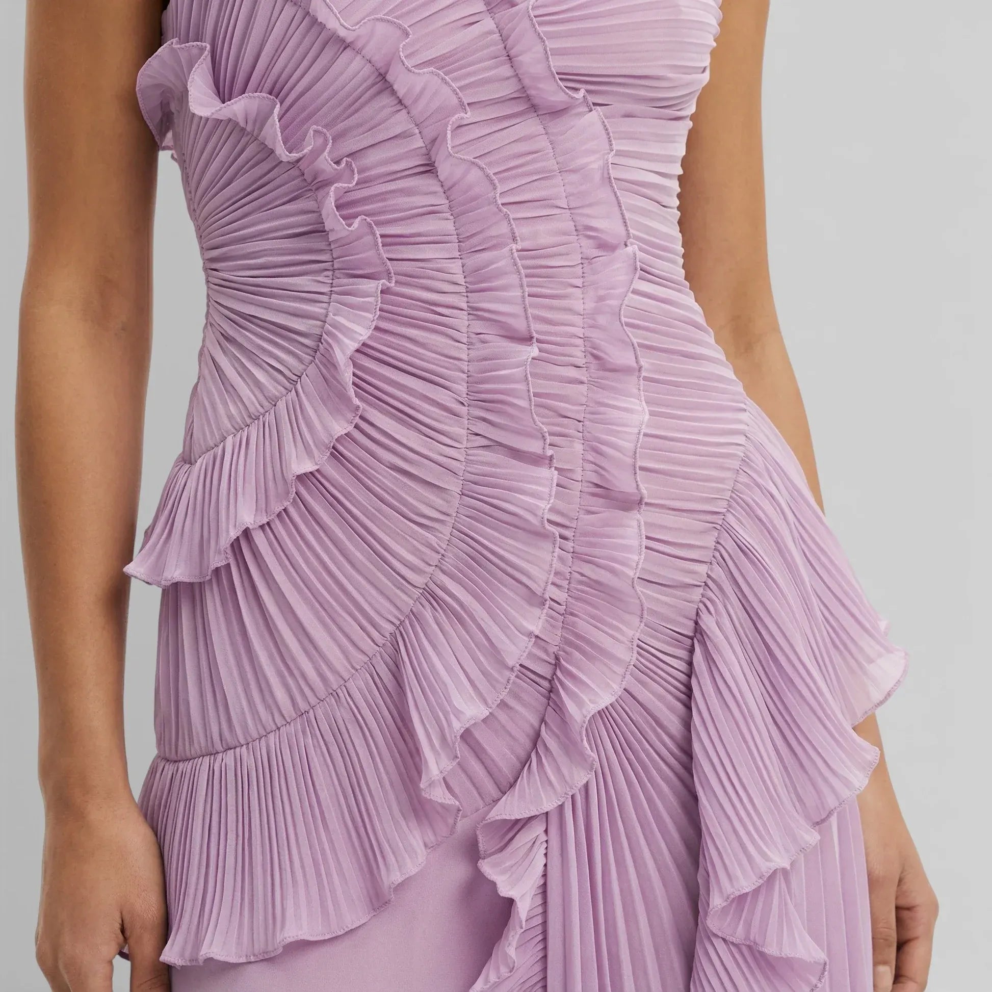 Eva Volant-Kleid Lavendel | FormaLuxe