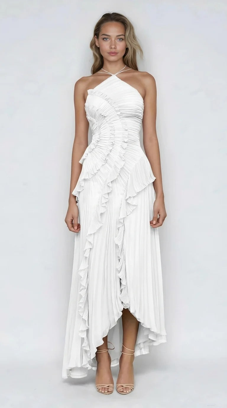 Eva Volant-Kleid Lavendel | FormaLuxe
