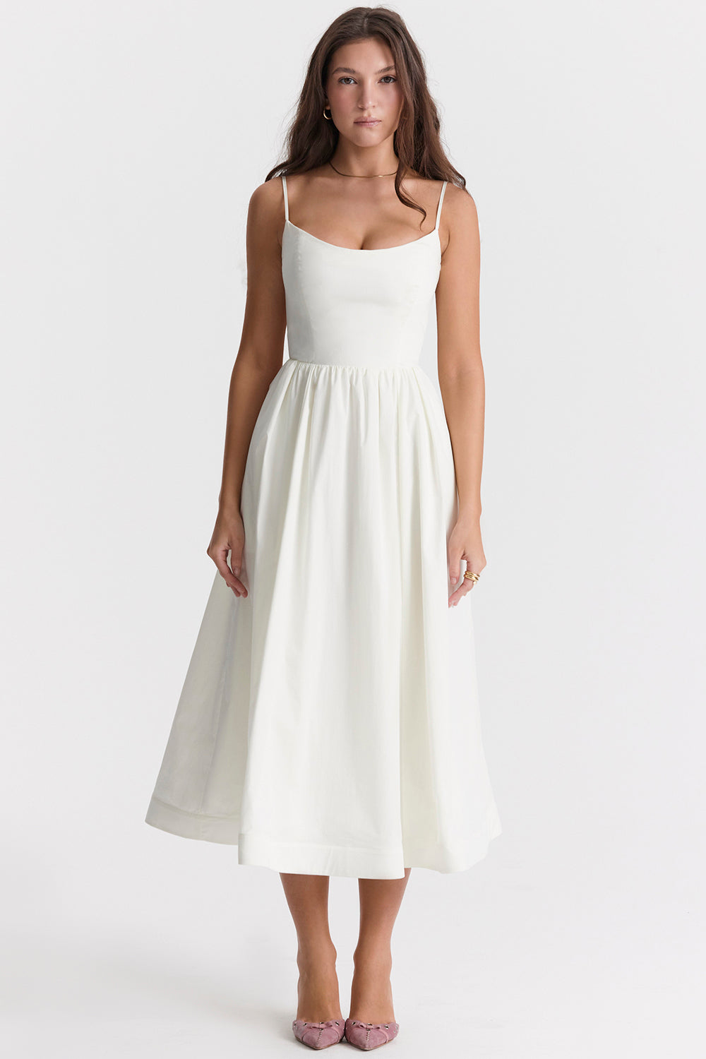Maria | Elegantes Midikleid Blau | FormaLuxe