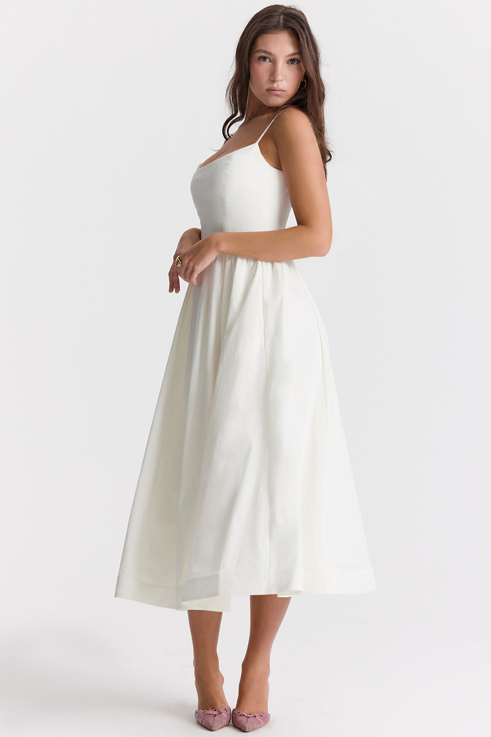 Maria | Elegantes Midikleid Blau | FormaLuxe