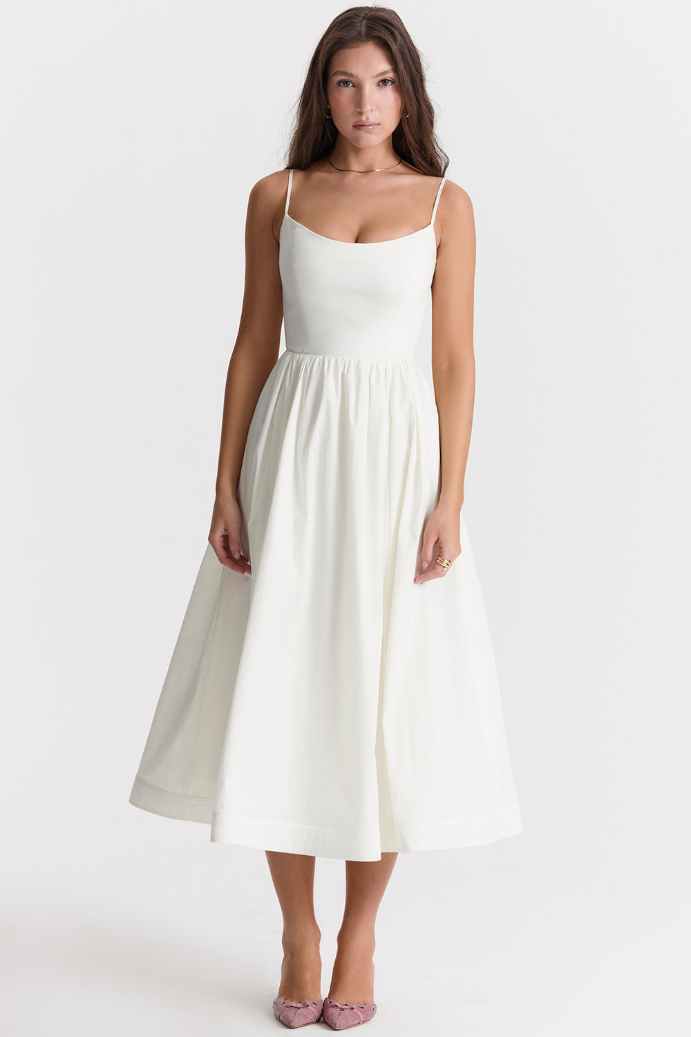 Maria | Elegantes Midikleid Blau | FormaLuxe