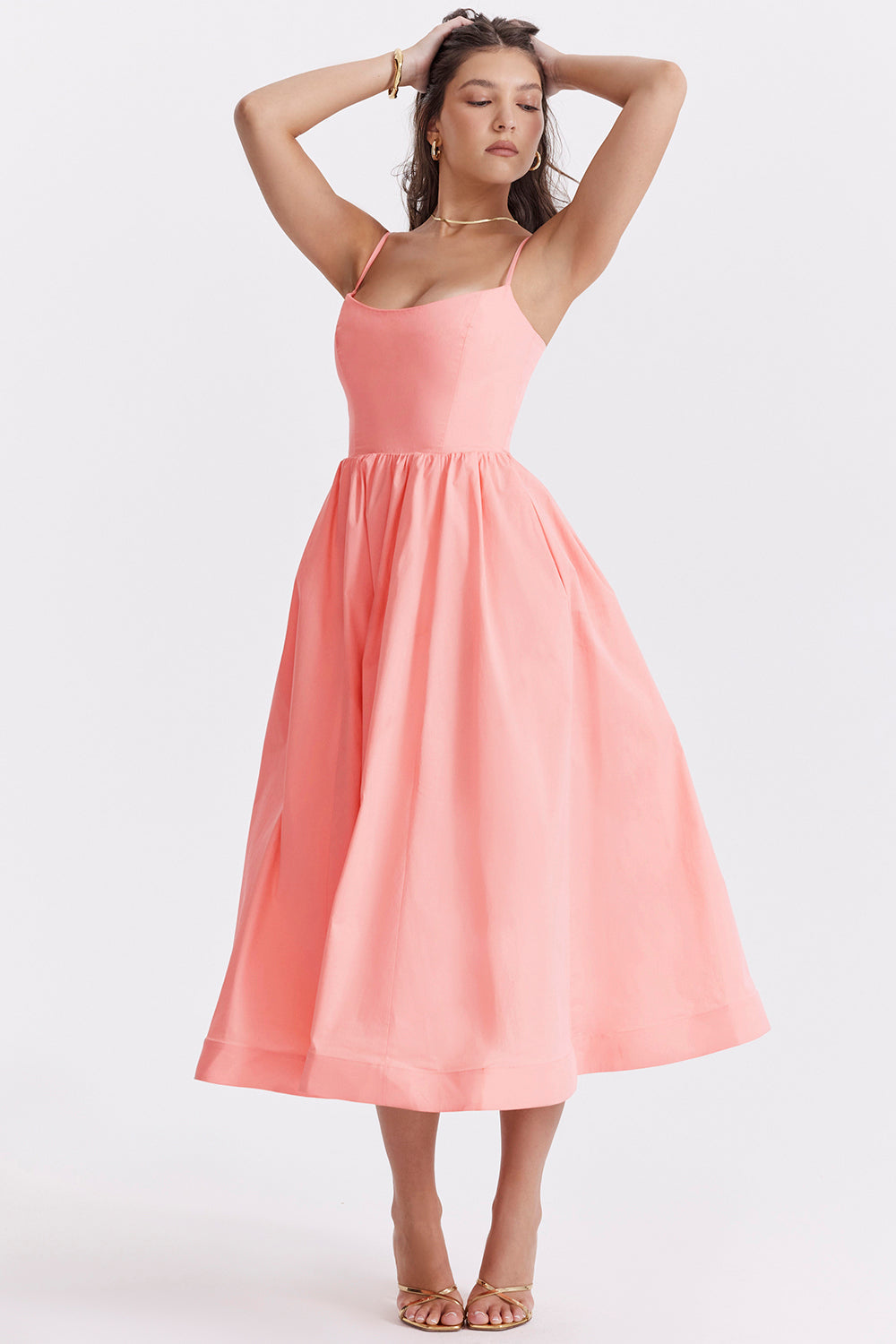 Maria | Elegantes Midikleid Blau | FormaLuxe