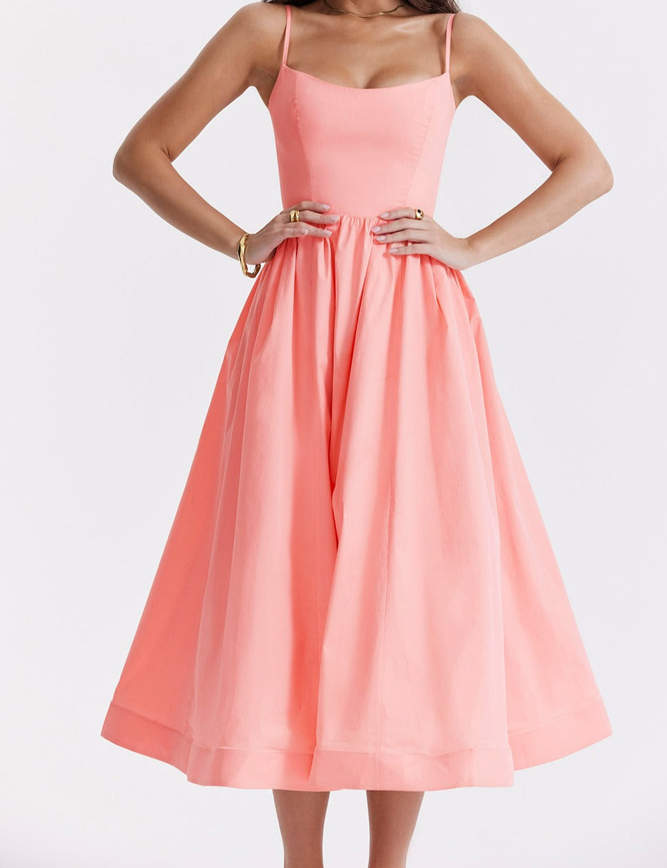 Maria | Elegantes Midikleid Blau | FormaLuxe