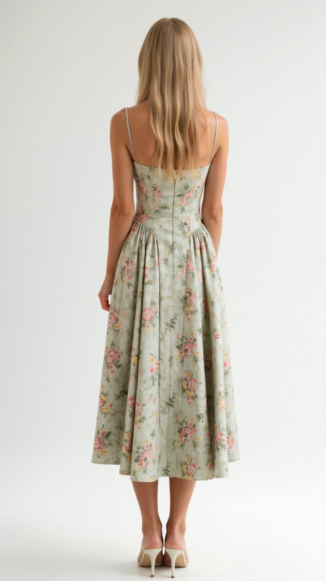 Odette | Corset Midi Dress Green – Midi Dresses | FormaLuxe