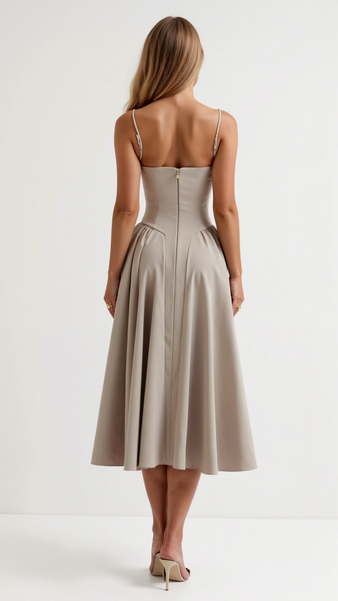Odette | Corset Midi Dress Green – Midi Dresses | FormaLuxe