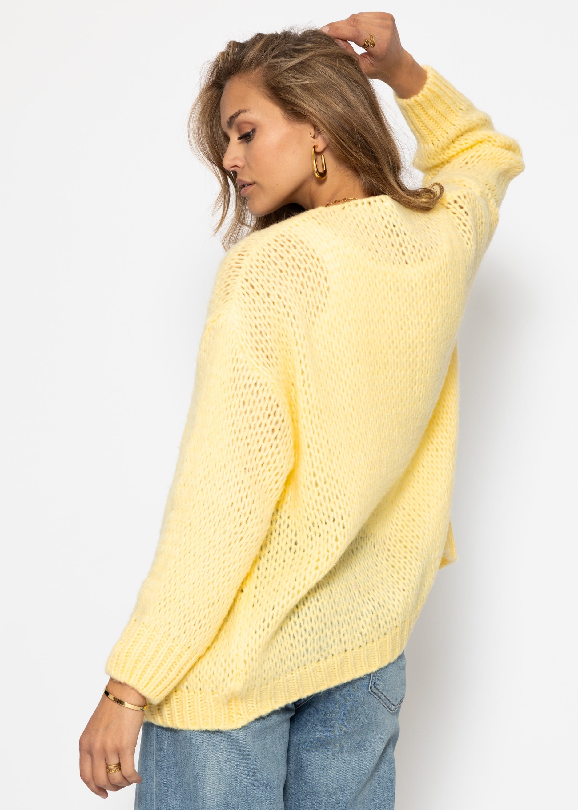 Oversize Cardigan - buttergelb – Bekleidung > Cardigans | FormaLuxe