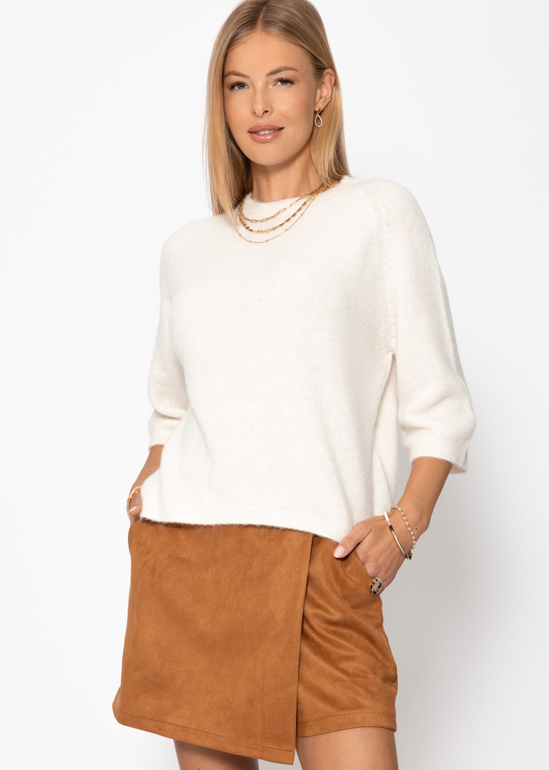 Strickoberteil - offwhite – Bekleidung > Pullover | FormaLuxe