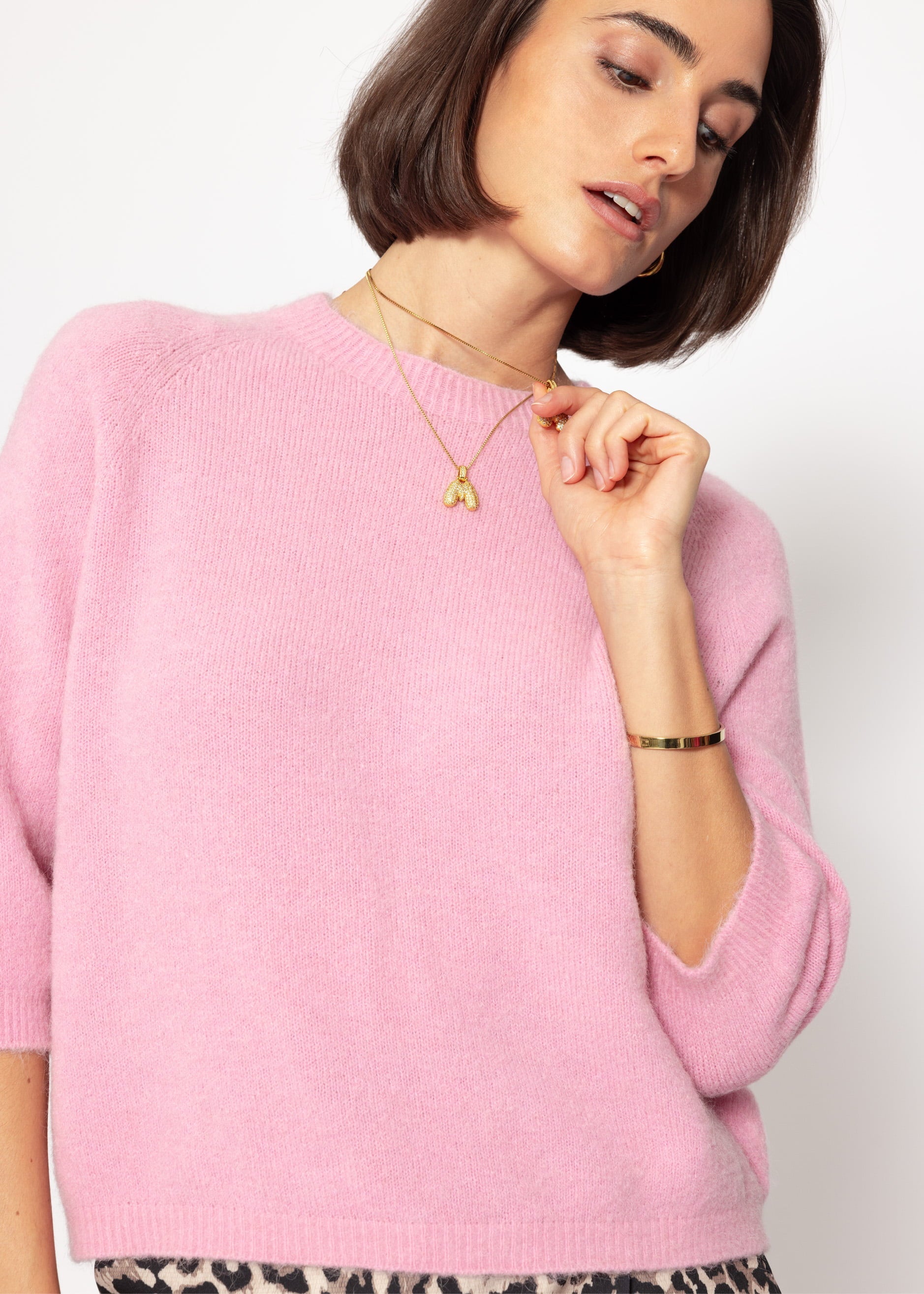 Strickoberteil - rosa – Bekleidung > Pullover | FormaLuxe