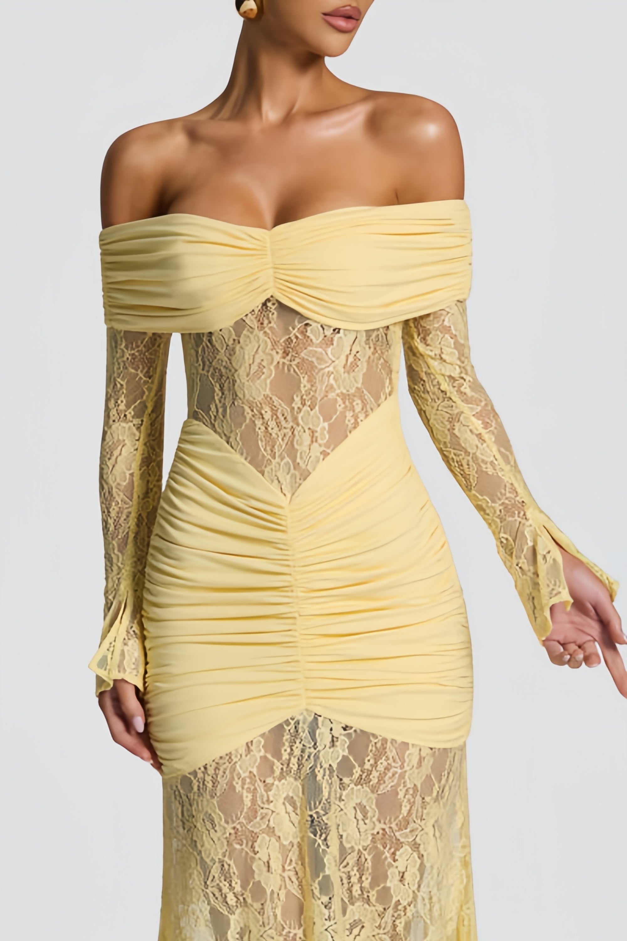 Brigitte Gelb Maxikleid | FormaLuxe