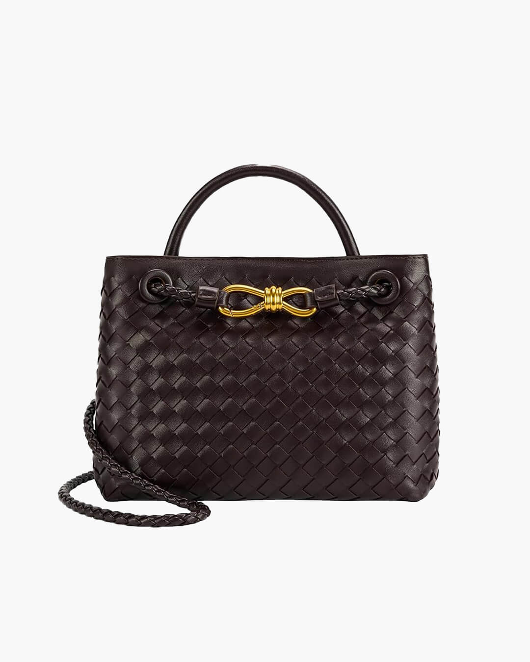 Lucia Woven Bag Black – Handbags | FormaLuxe