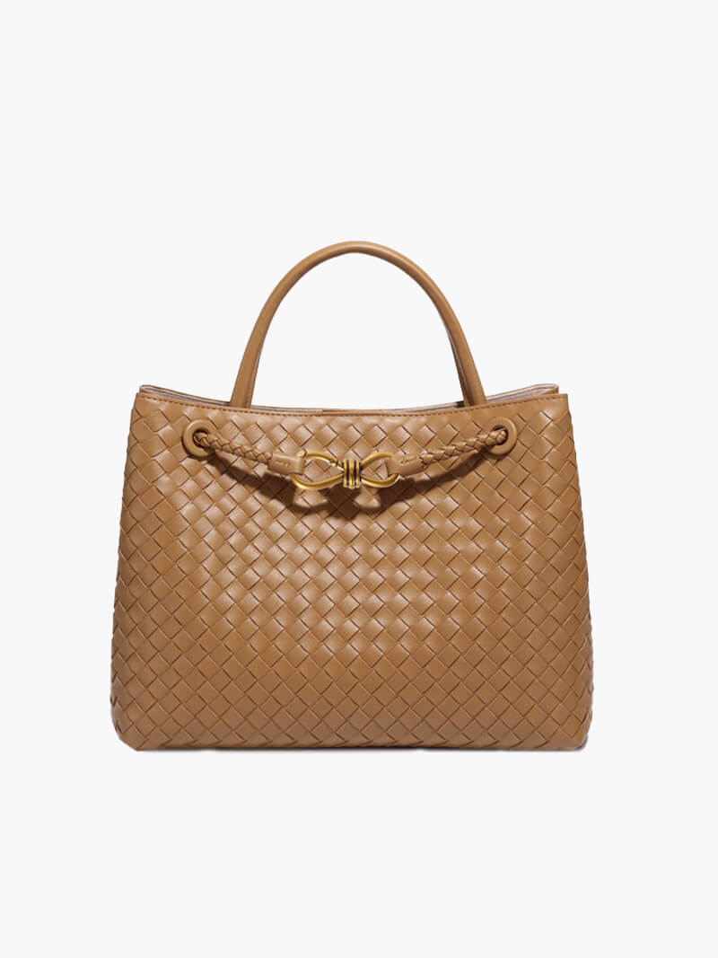 Lucia Woven Bag Black – Handbags | FormaLuxe