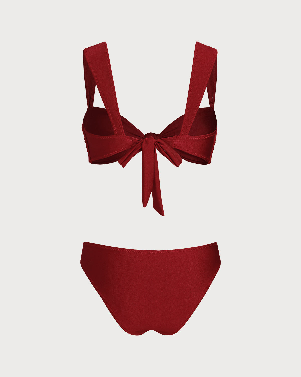 Talia | Triangel-Bikini tief geschnitten – Rot