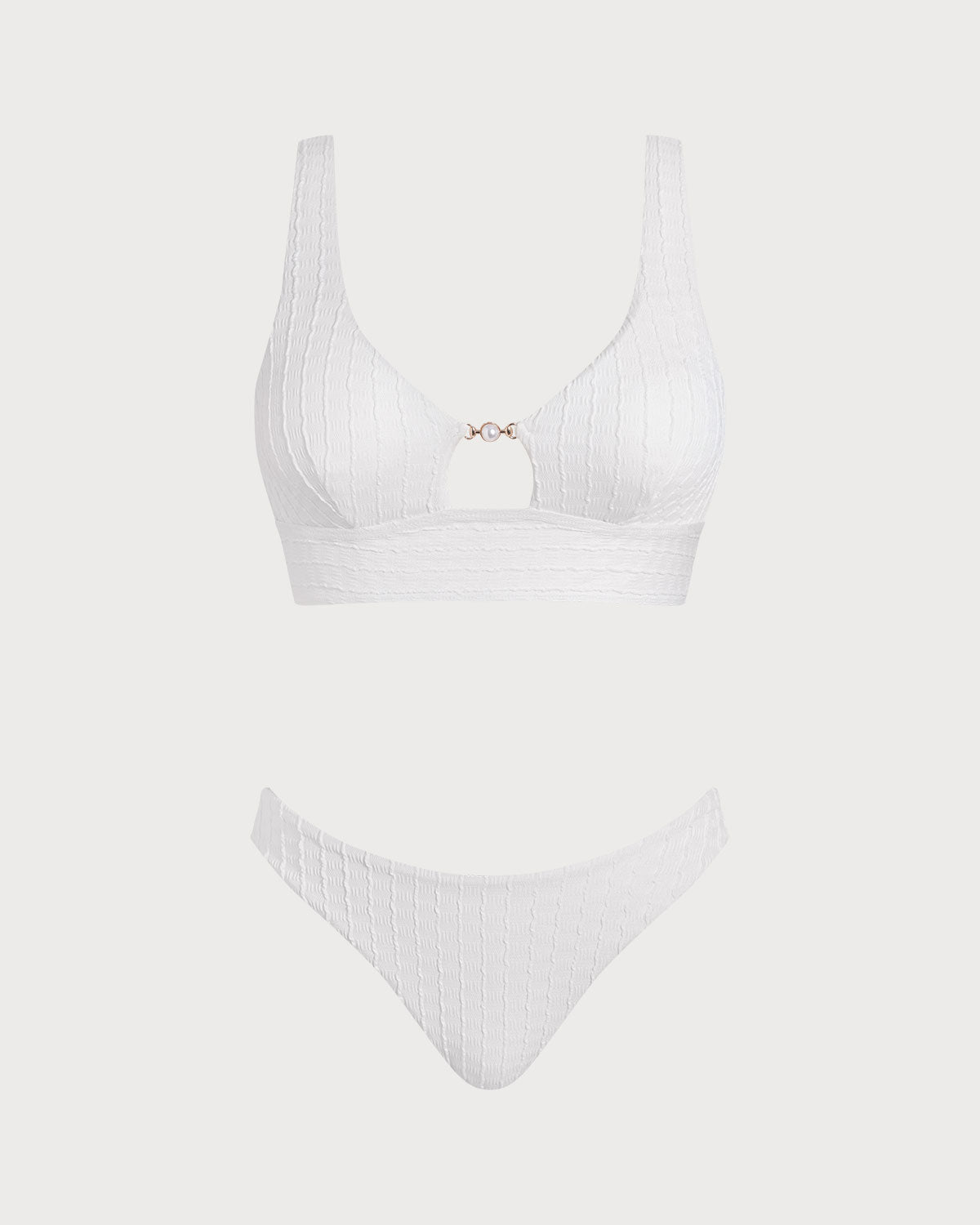 Elsa | Tankini-Set mit Cut-Out – Weiß