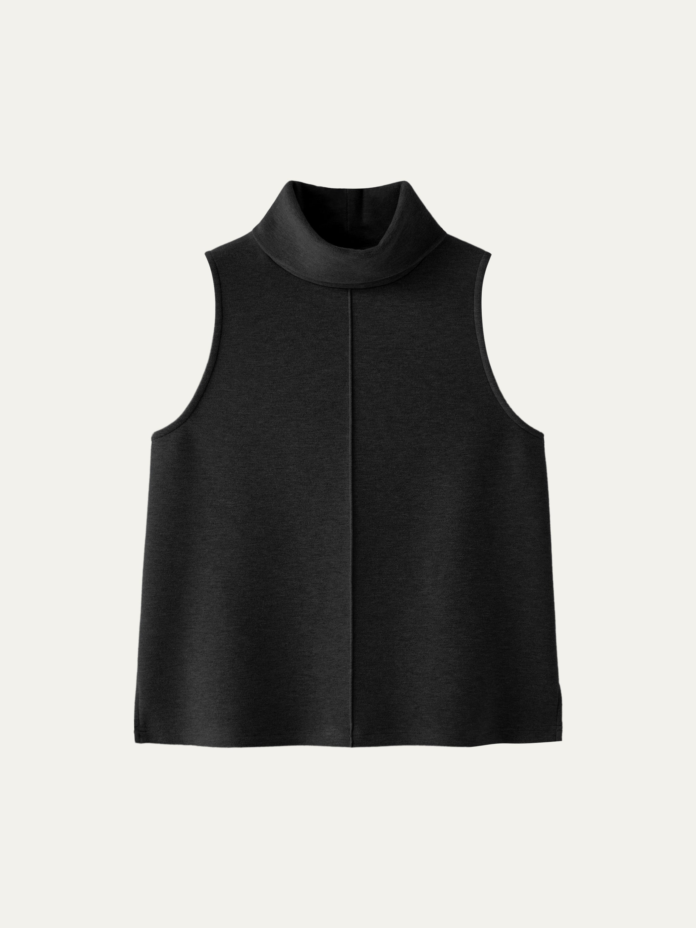 Turtle Neck Split Hem Top Heather Morganite – Women > Tops > Shirts&Tops | FormaLuxe