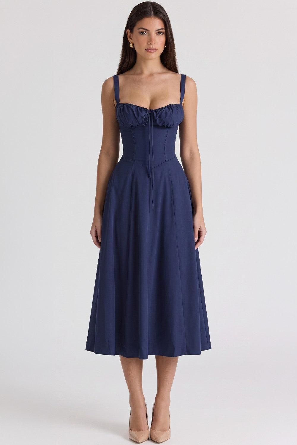 Noemi Bustier-Kleid in Marineblau