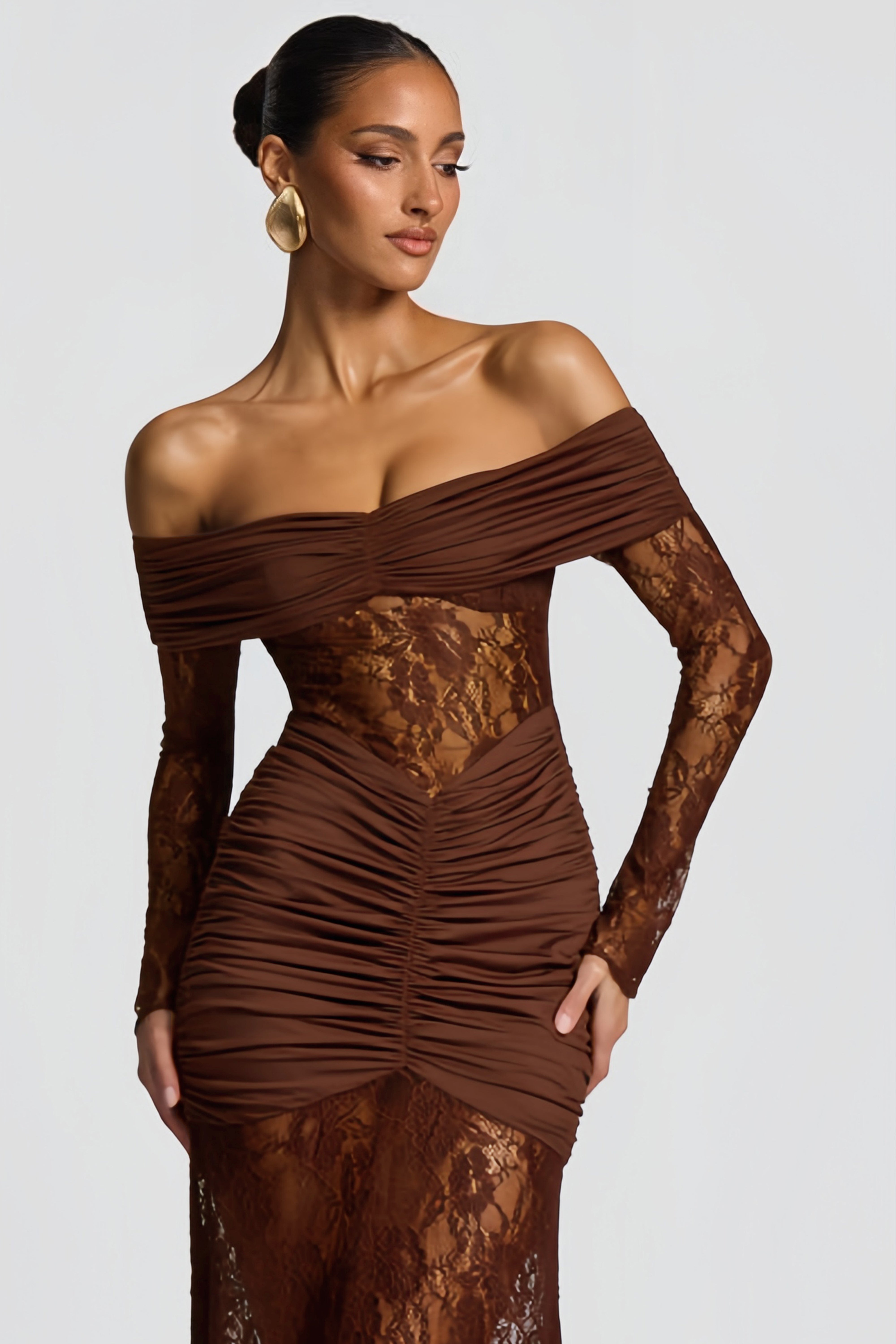 Brigitte Maxikleid Braun | FormaLuxe