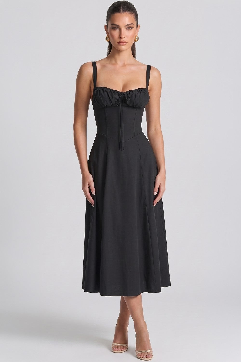 Noemi Bustier-Kleid in Schwarz