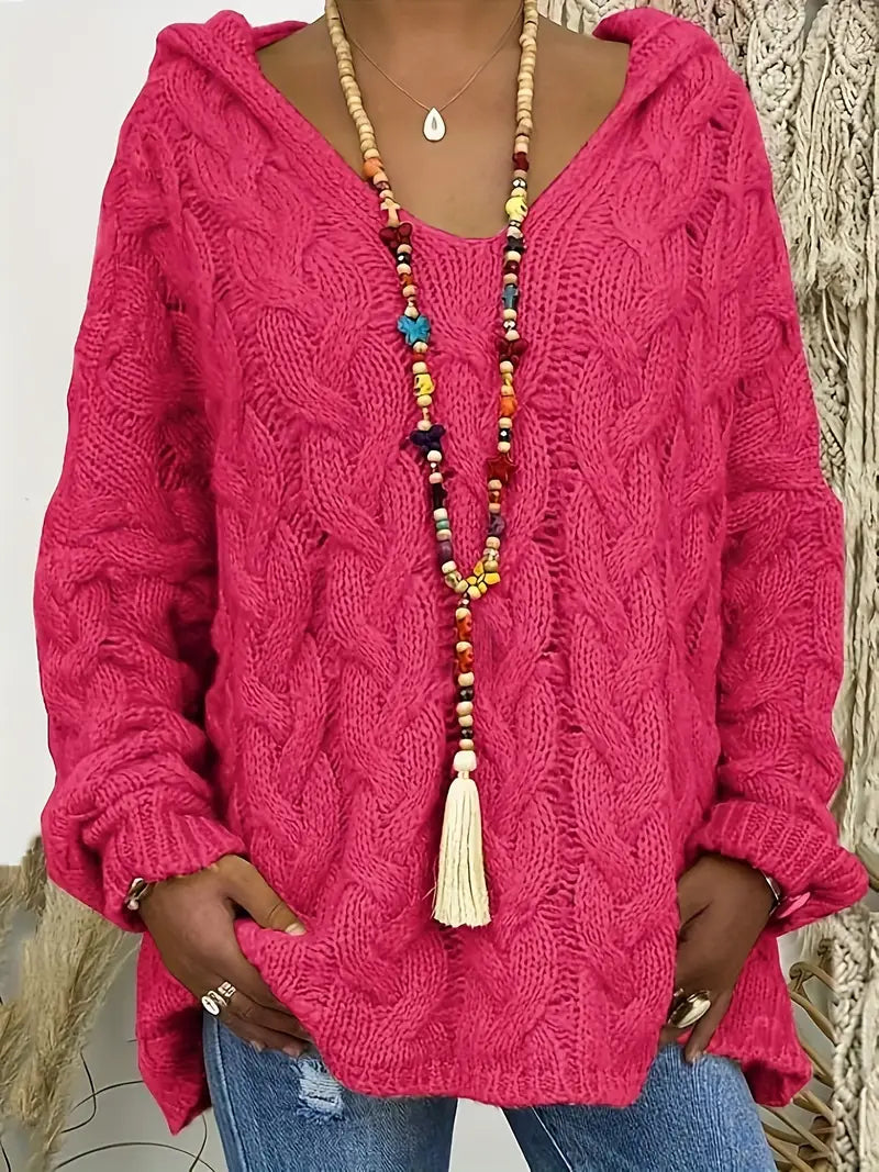 Melinda | Winter Sweater Dark Pink | FormaLuxe