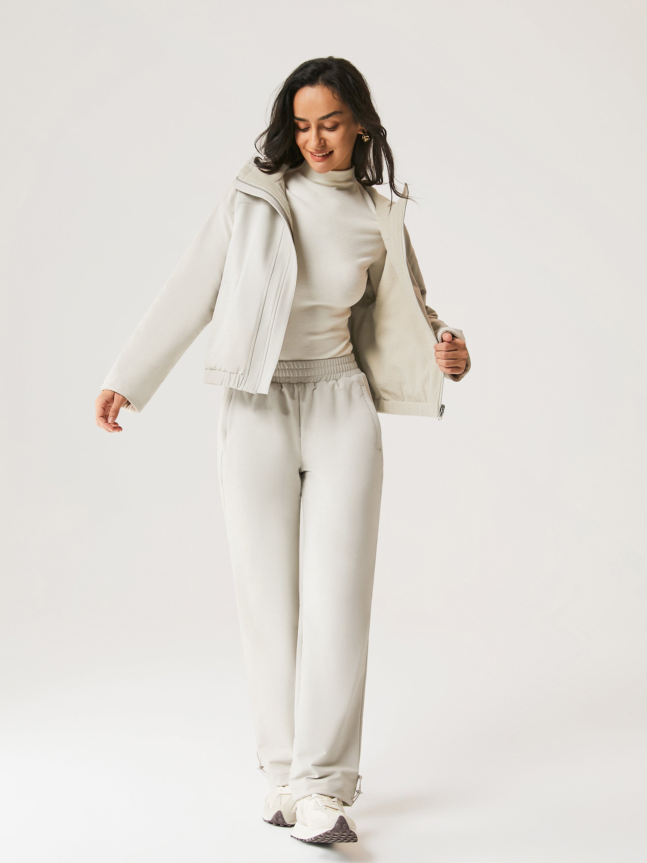 Veste à capuche réversible en polaire imperméable Gainsboro – Femmes > Vêtements d'extérieur > Vestes & Manteaux | FormaLuxe