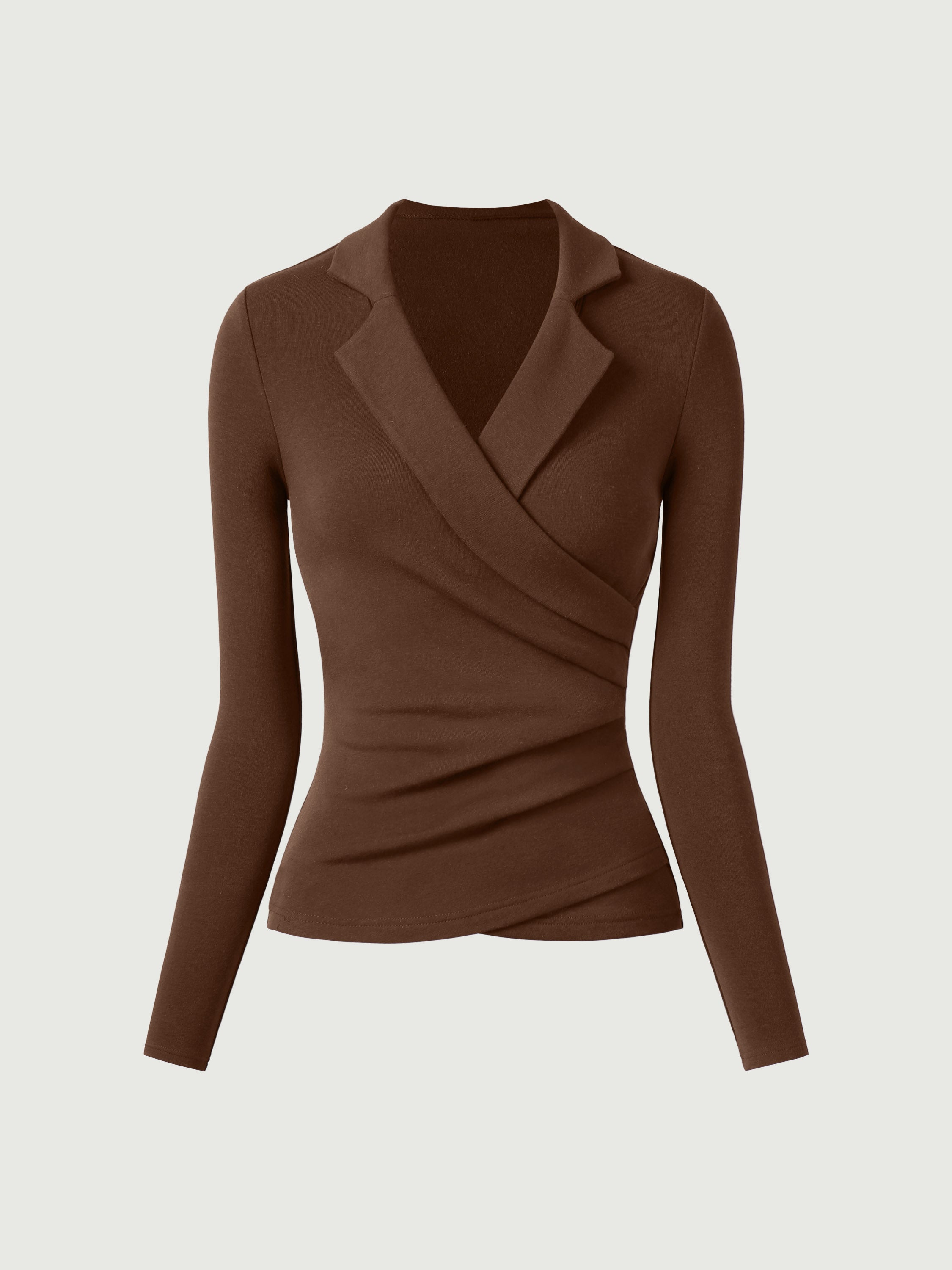 Haut surplice à col Eco-Mousse®3.0 Ruby – Femmes > Hauts > Chemises&Hauts | FormaLuxe