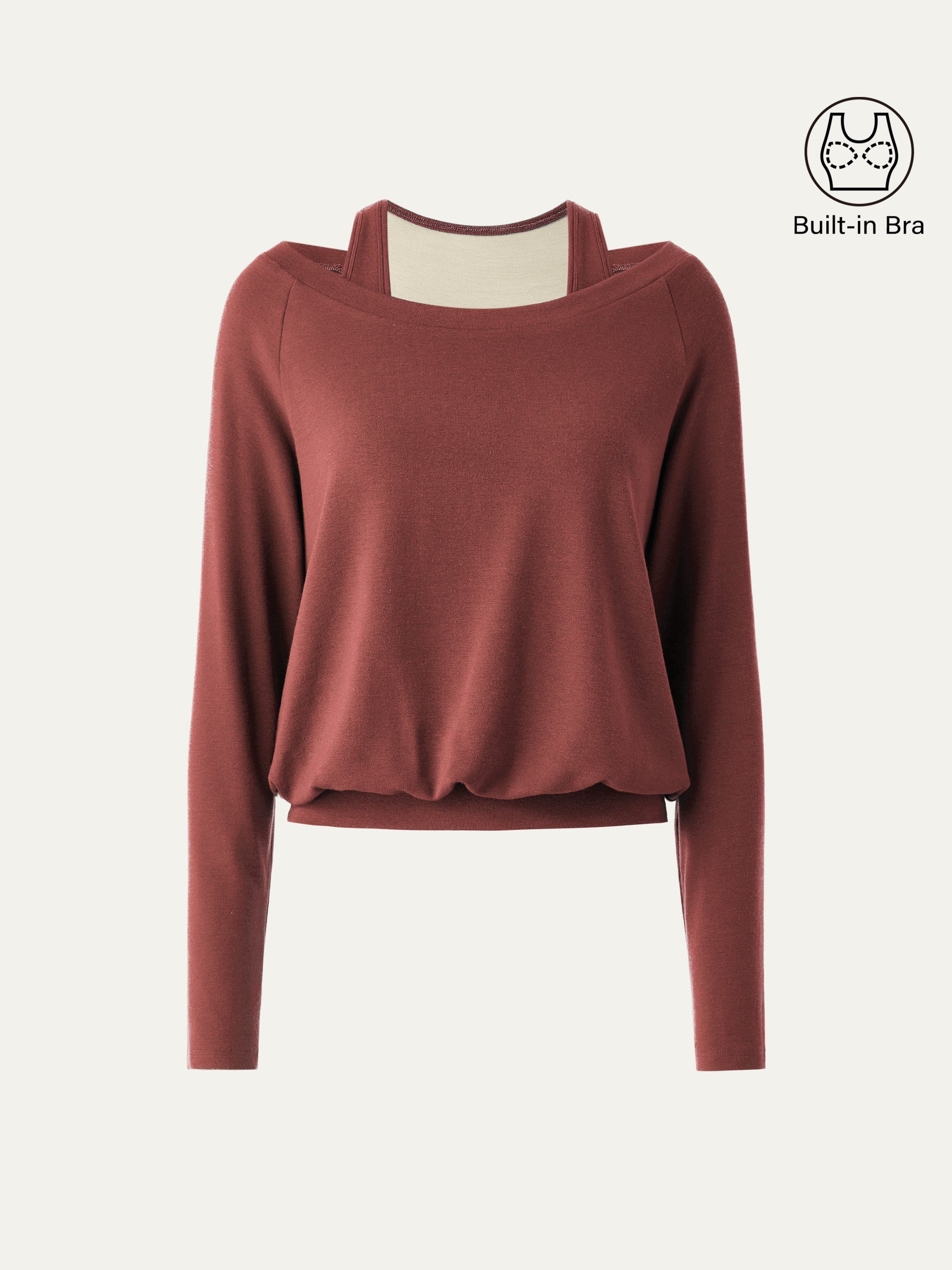 LiteWarm Multi-Wear Layering Brami Top Off White – Women > Tops > Bra Tops | FormaLuxe