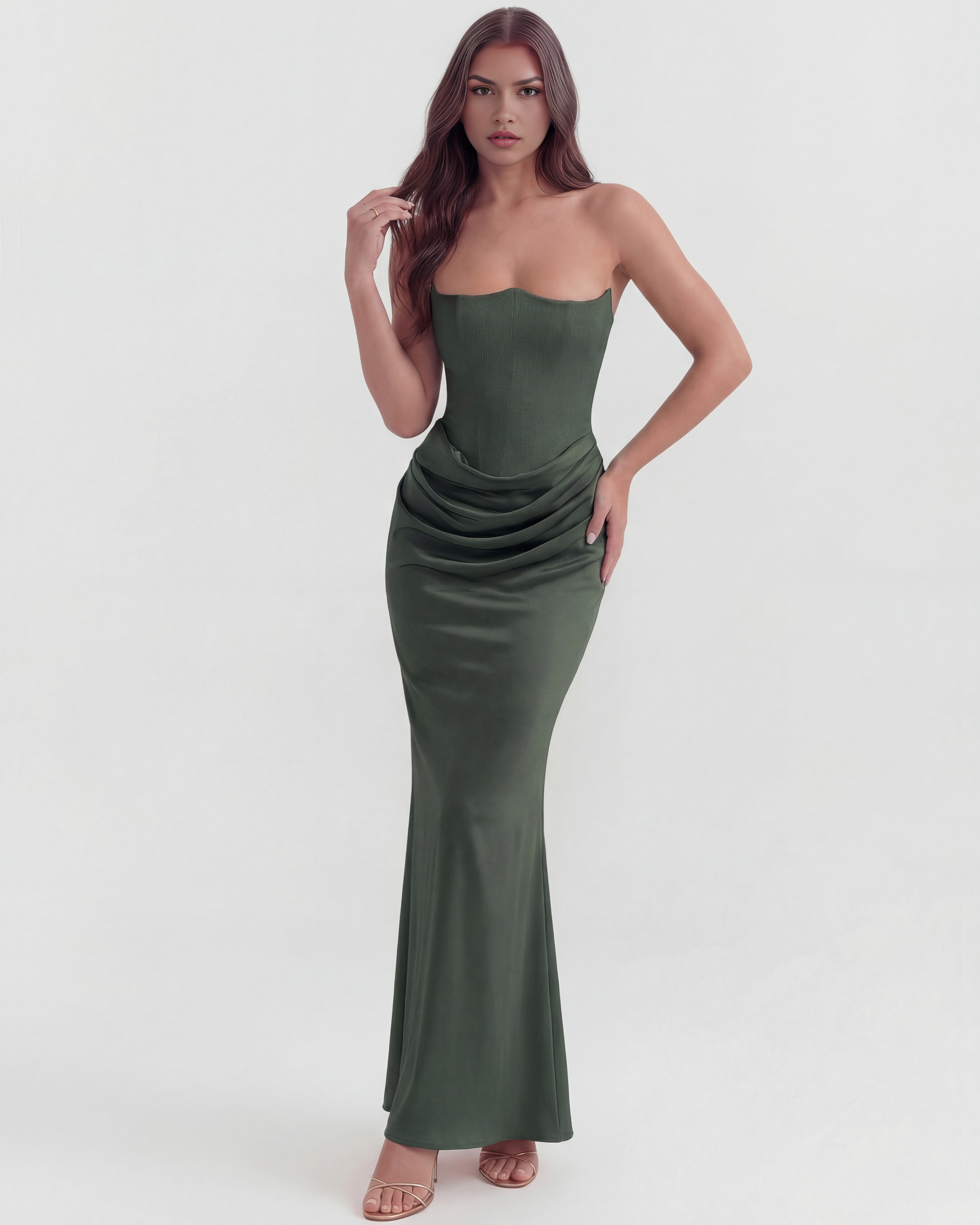 Rowsa Kleid Grün | FormaLuxe