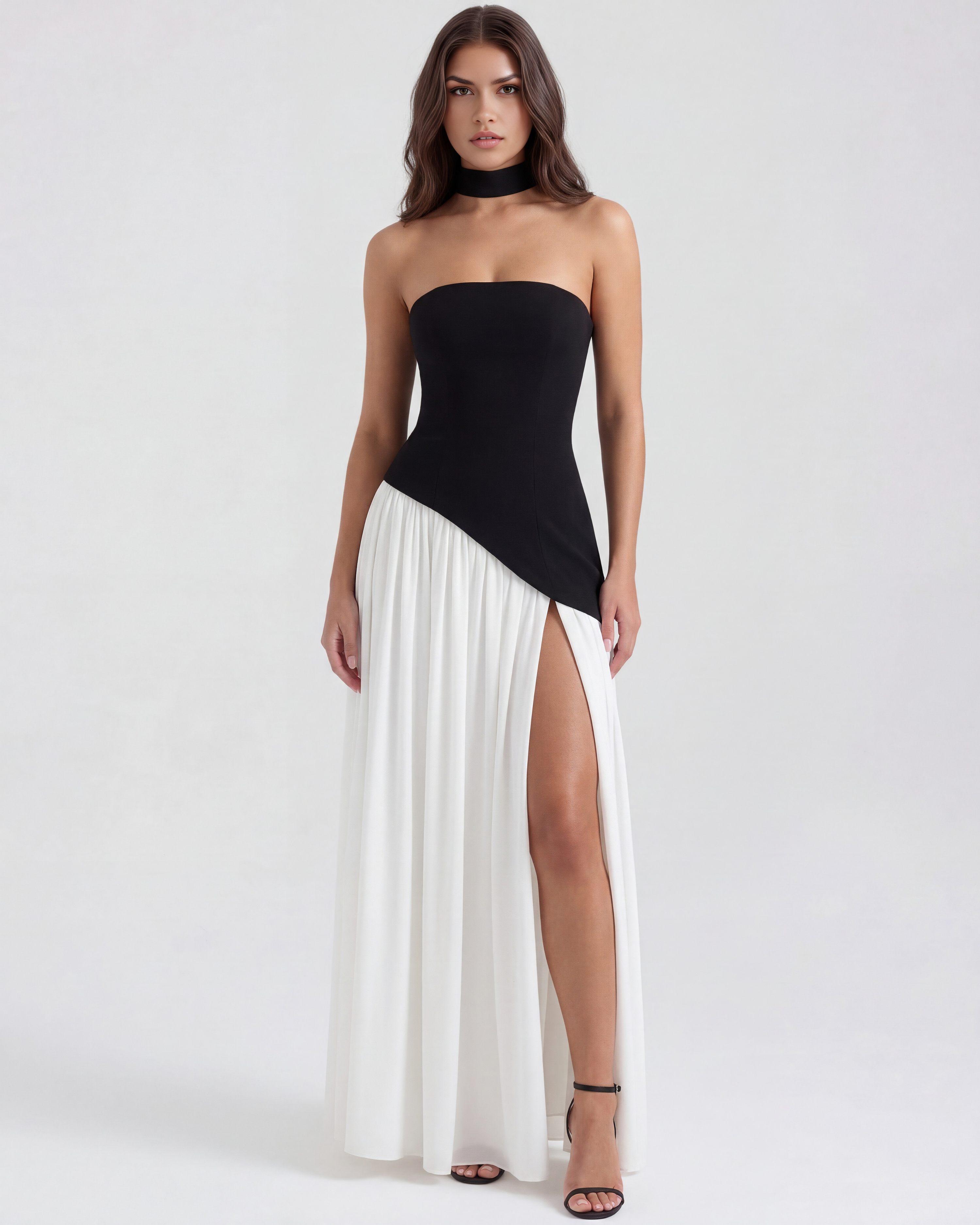 Deau Maxikleid Schwarz | FormaLuxe