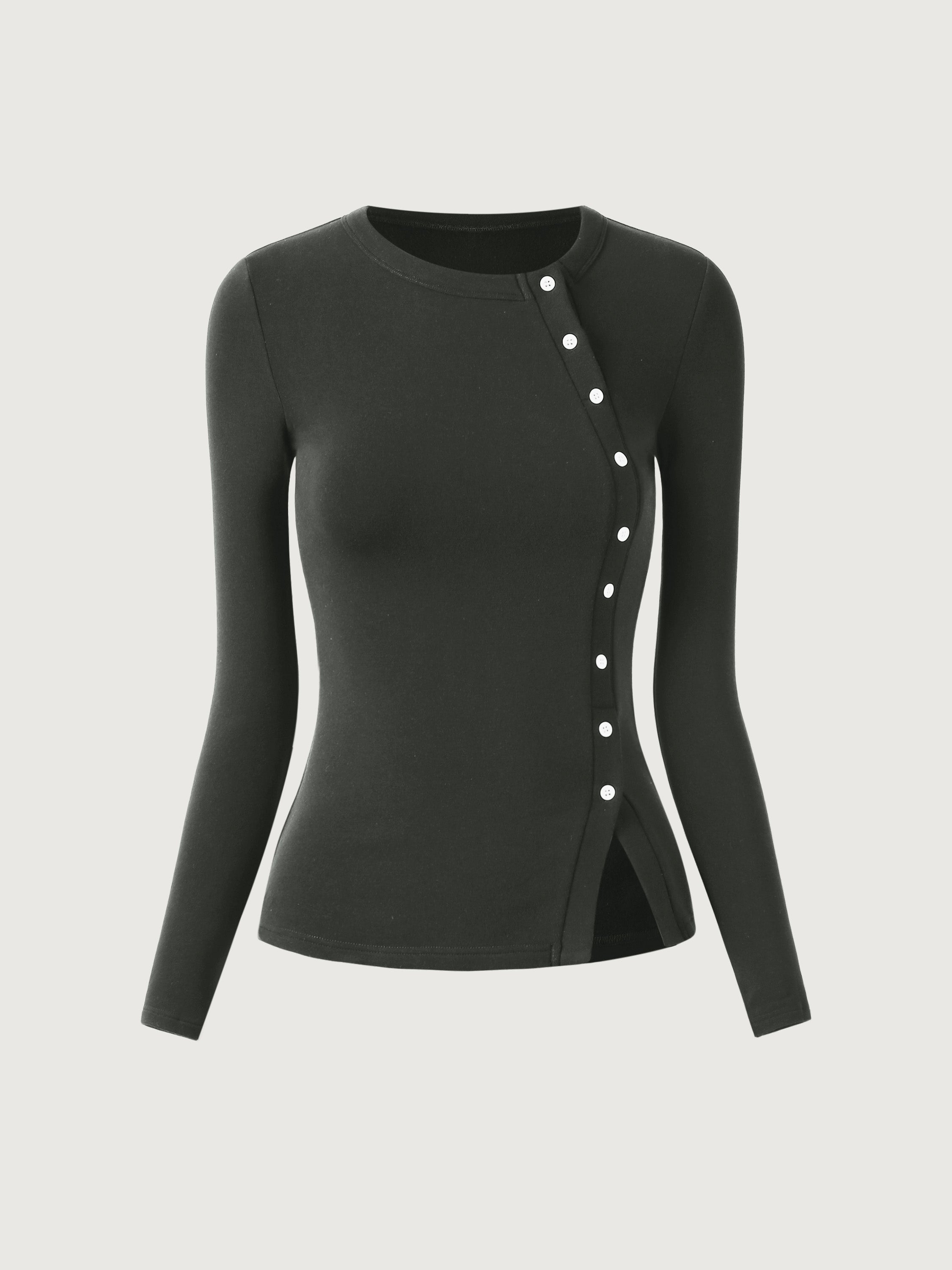 Top à Patte Asymétrique Eco-Mousse®2.0 Midnight Navy – Femmes > Hauts > Chemises&Hauts | FormaLuxe