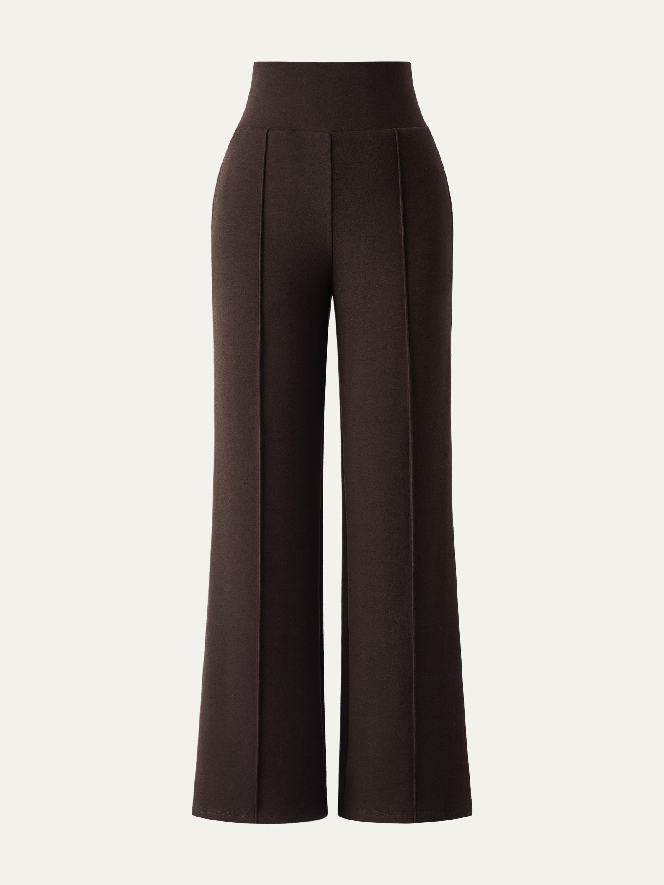 Tummy Warmer Pin-Tuck Pant Espresso Shut – Women > Bottoms > Pants | FormaLuxe