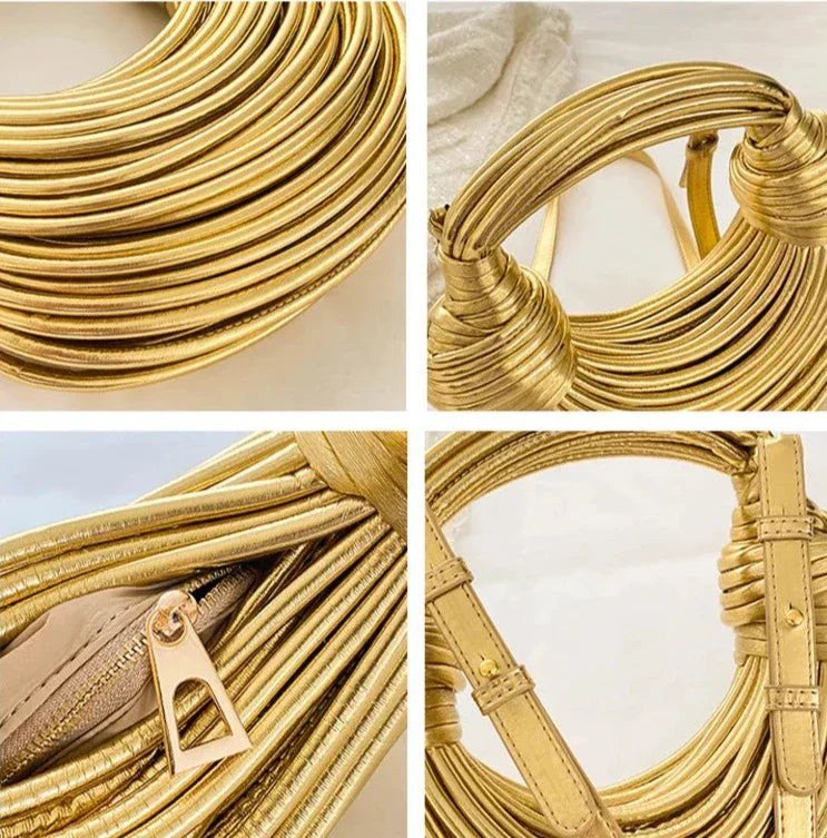 Golden Spiral Structured Clutch | FormaLuxe