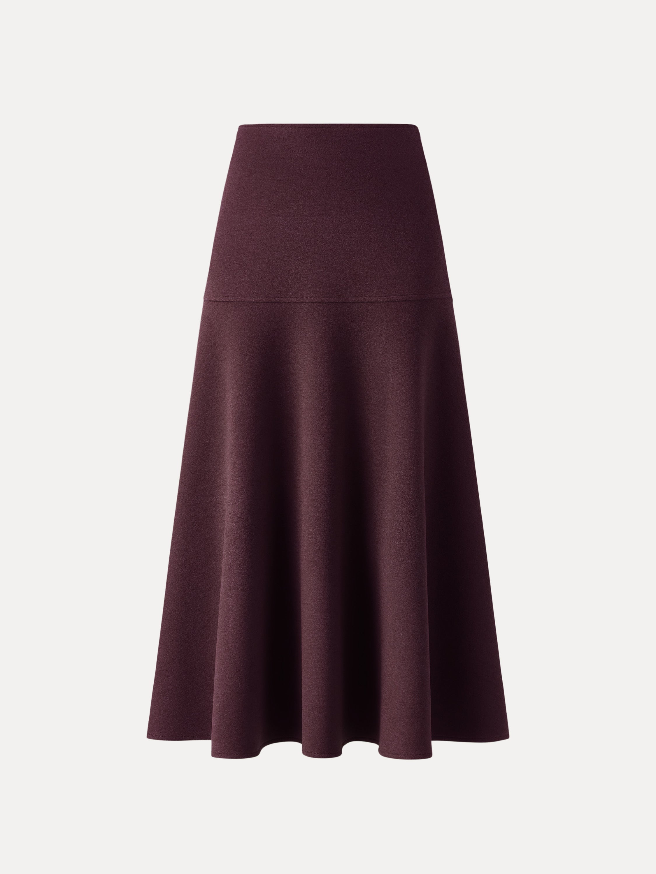 Jupe maxi évasée façon cachemire Heather Morganite – Femmes > Bas > Jupes | FormaLuxe