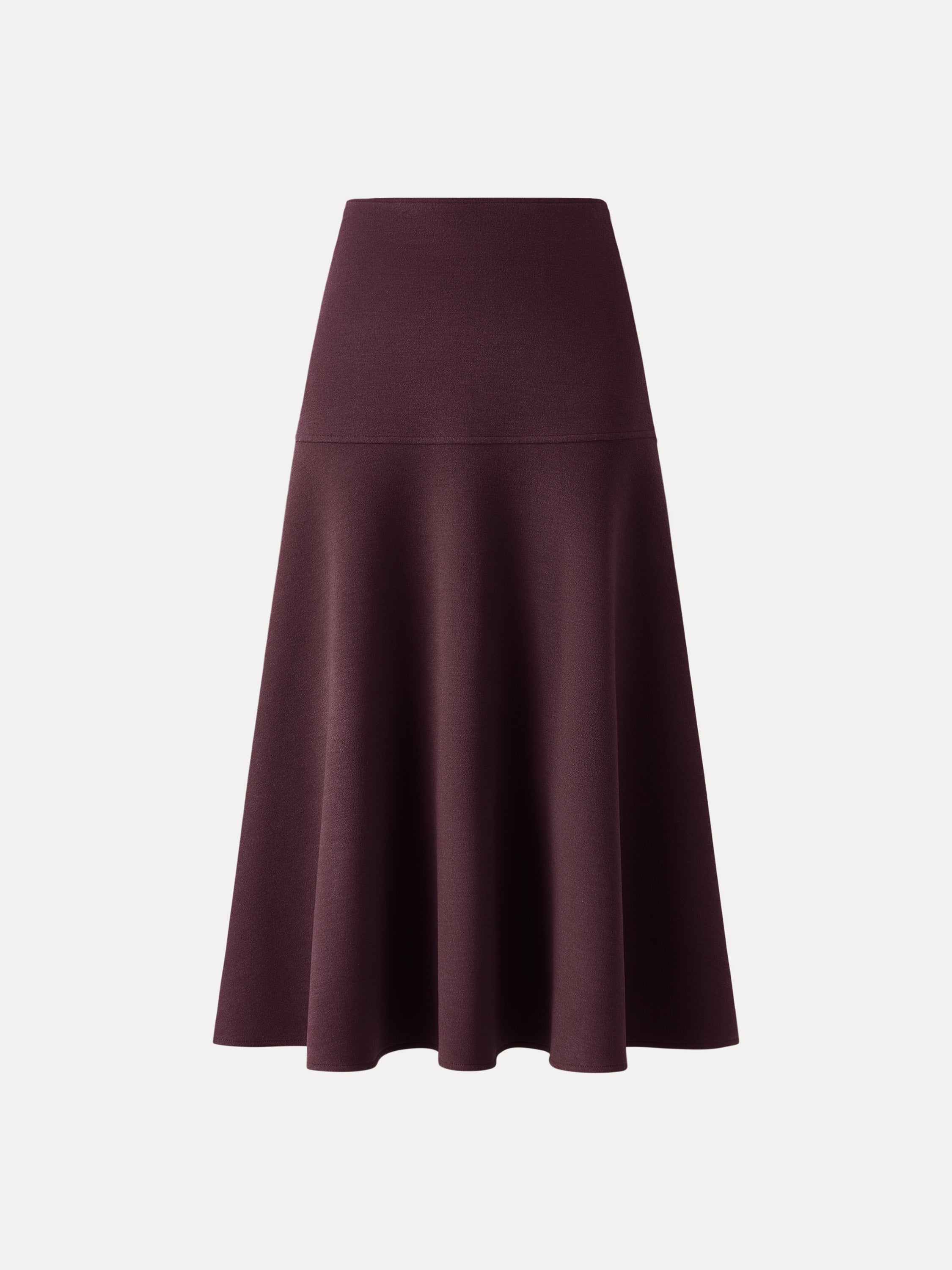 Jupe maxi évasée façon cachemire Heather Morganite – Femmes > Bas > Jupes | FormaLuxe