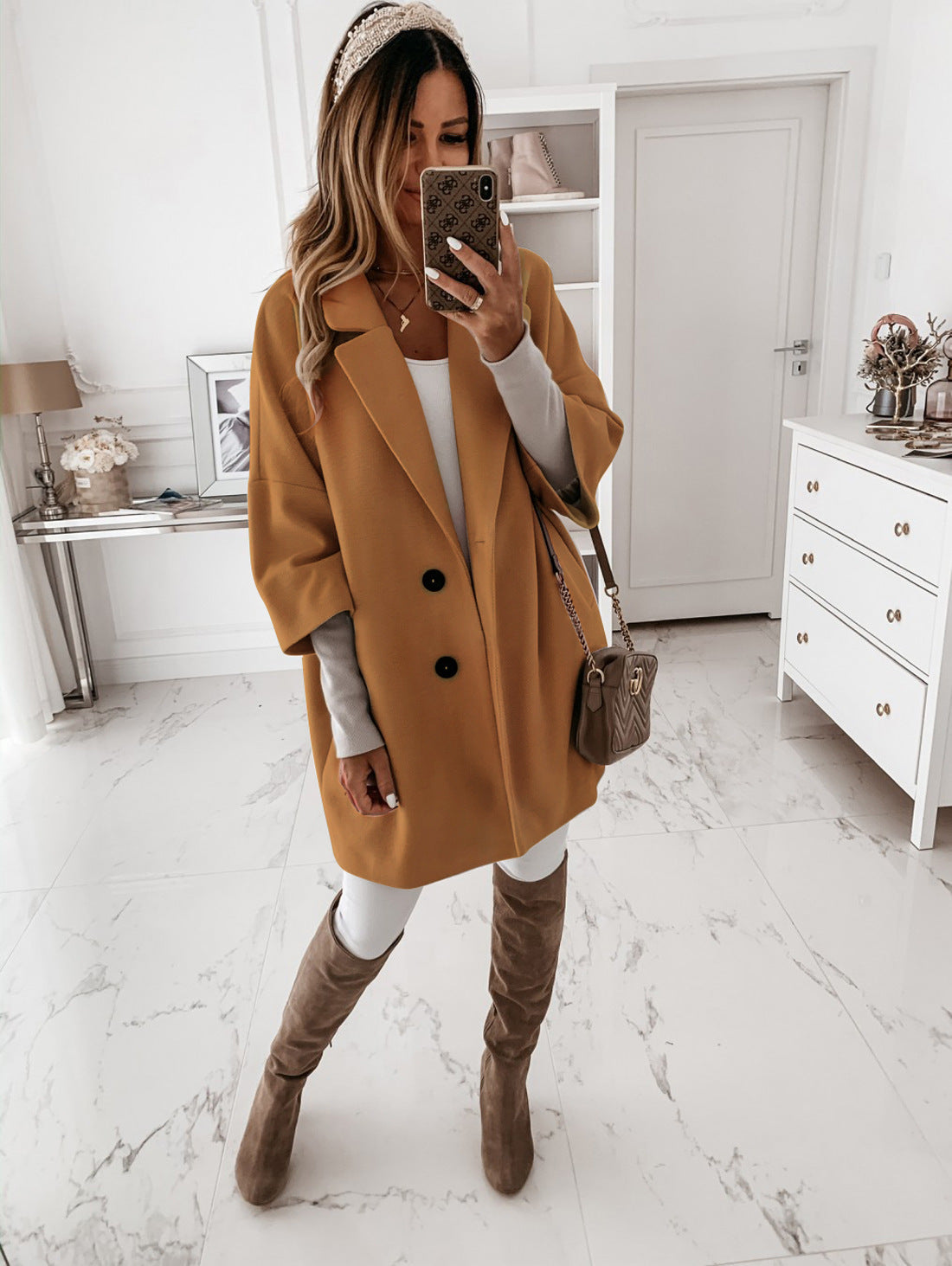 Selvianne – Elegante lange mantel – AUTUMN VIBES | FormaLuxe
