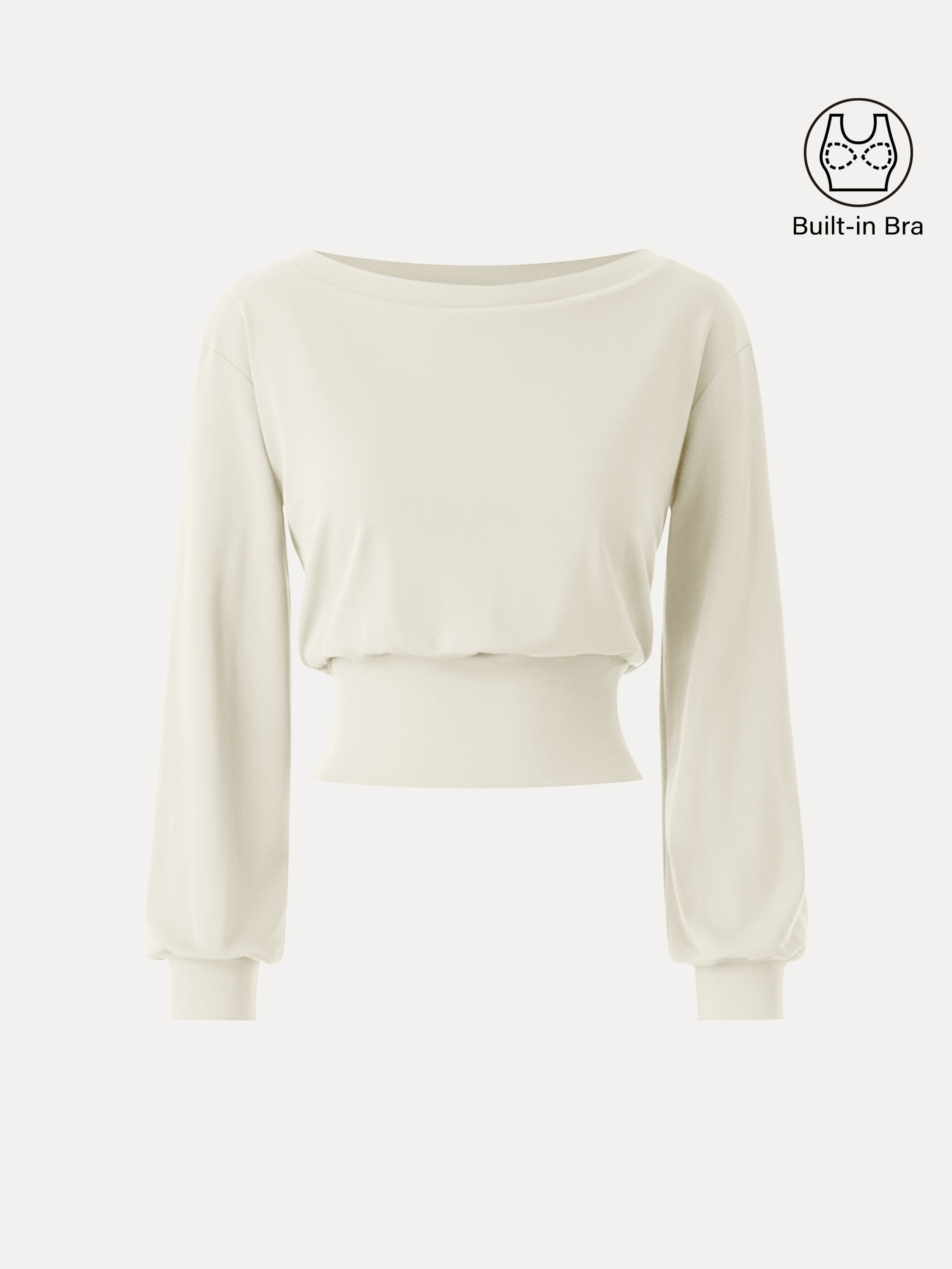 Non-Itchy Wool Blend Boatneck Brami Heather Black – Women > Tops > Bra Tops | FormaLuxe