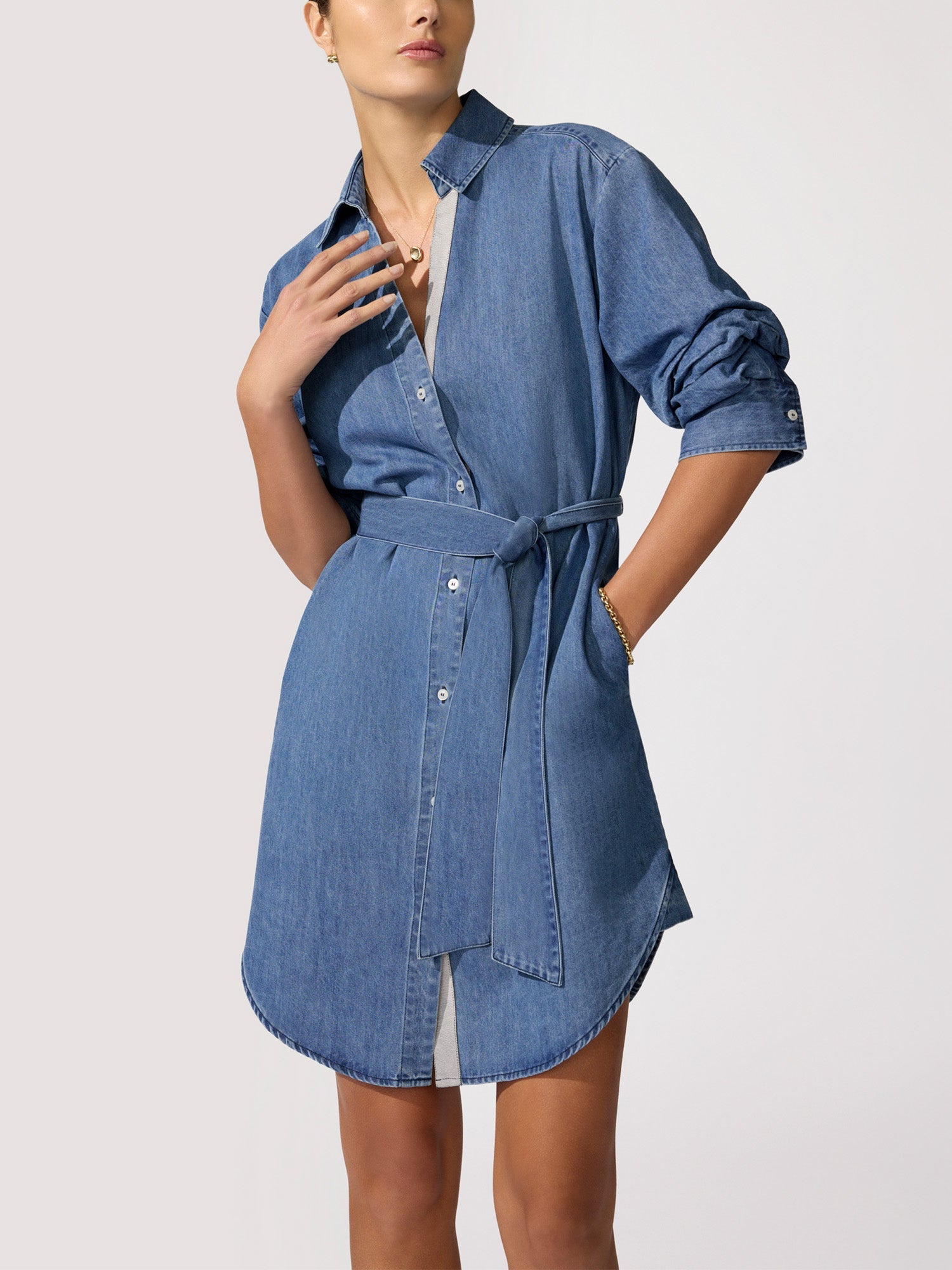 The Pia Denim Dress – Dresses-Jumpsuits | FormaLuxe