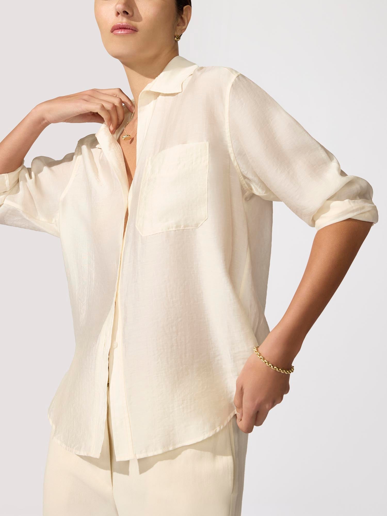 The Everyday Voile Shirt – Tops | FormaLuxe
