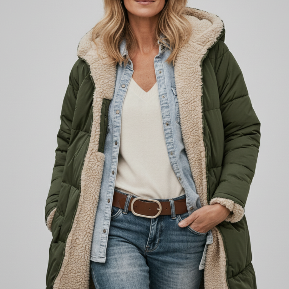 The Elara Timeless Coat Grün | FormaLuxe