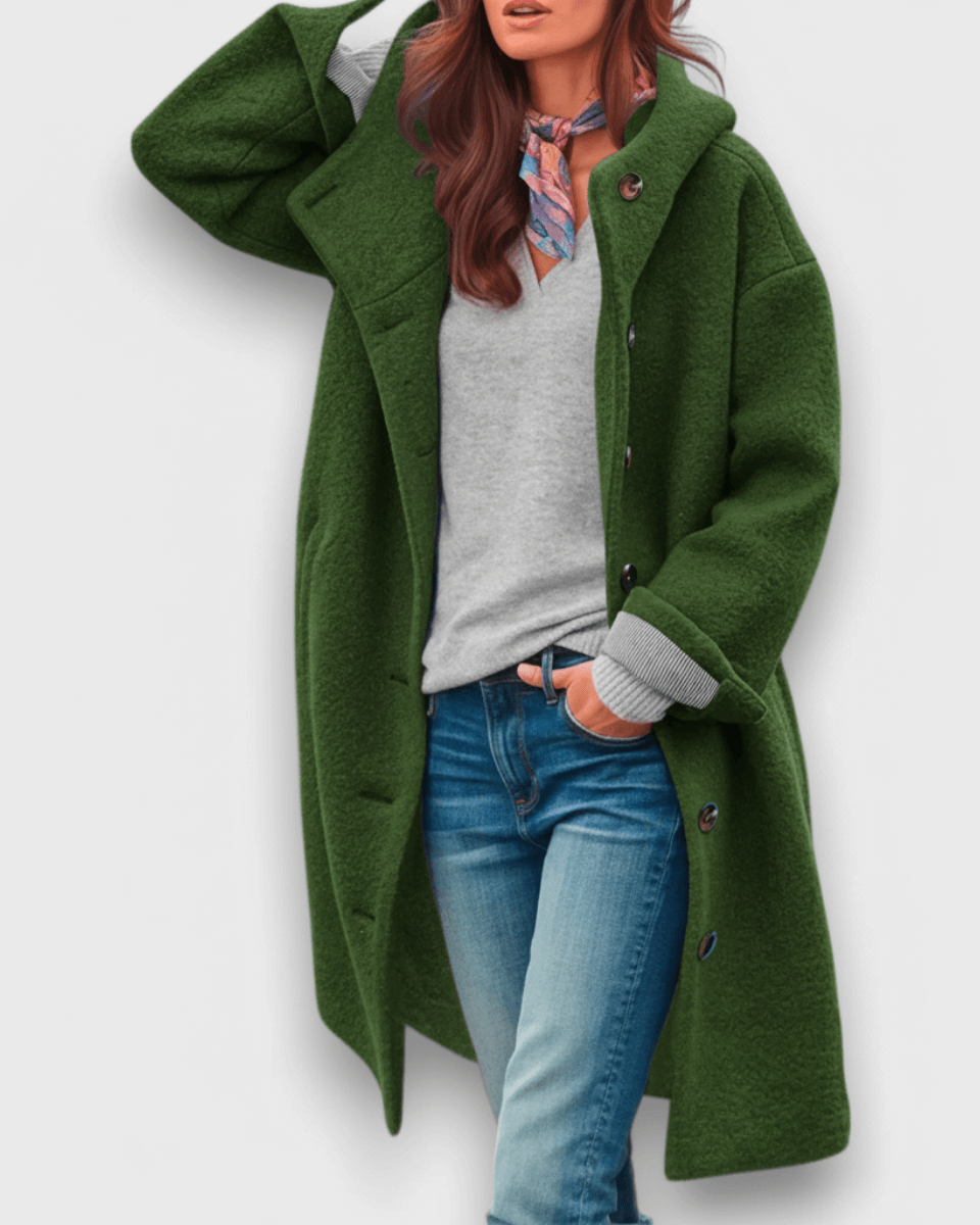 Eleonora Jacke | Weich, elegant und versandkostenfrei Dunkelgrün | FormaLuxe