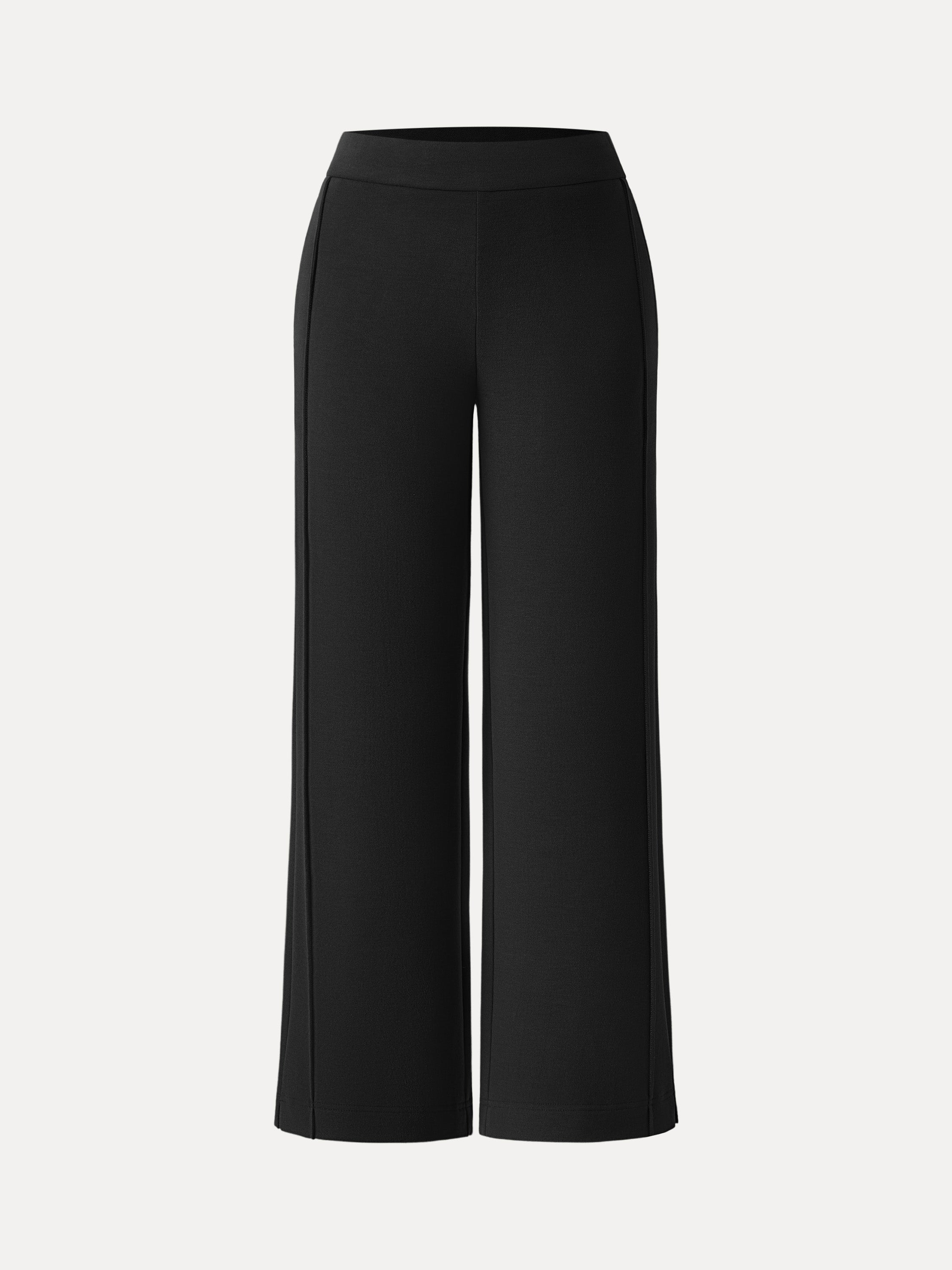 Cozy Warm High Rise Straight Leg Pull-On Pants Heather Morganite – Women > Bottoms > Pants | FormaLuxe