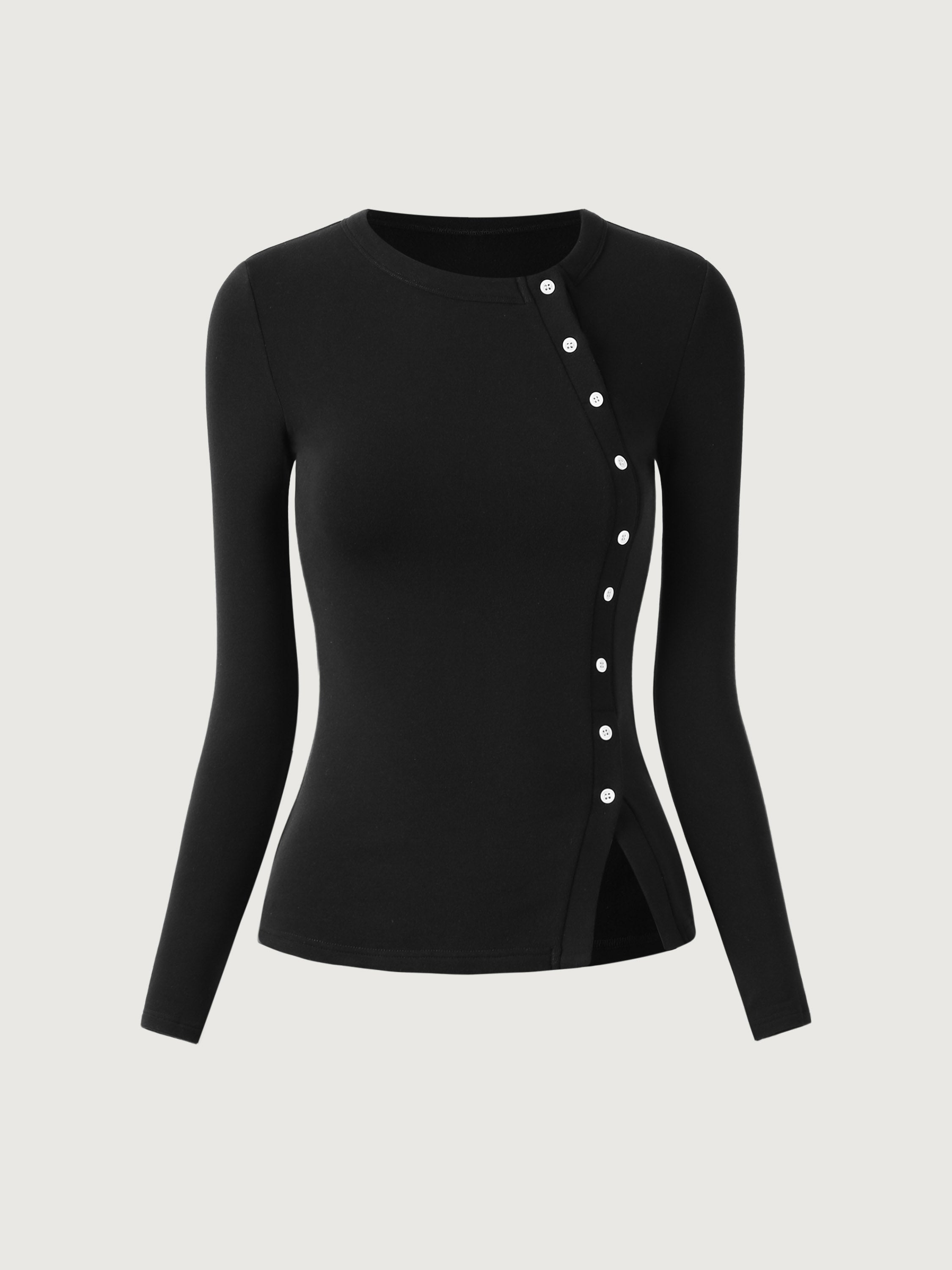 Top à Patte Asymétrique Eco-Mousse®2.0 Midnight Navy – Femmes > Hauts > Chemises&Hauts | FormaLuxe