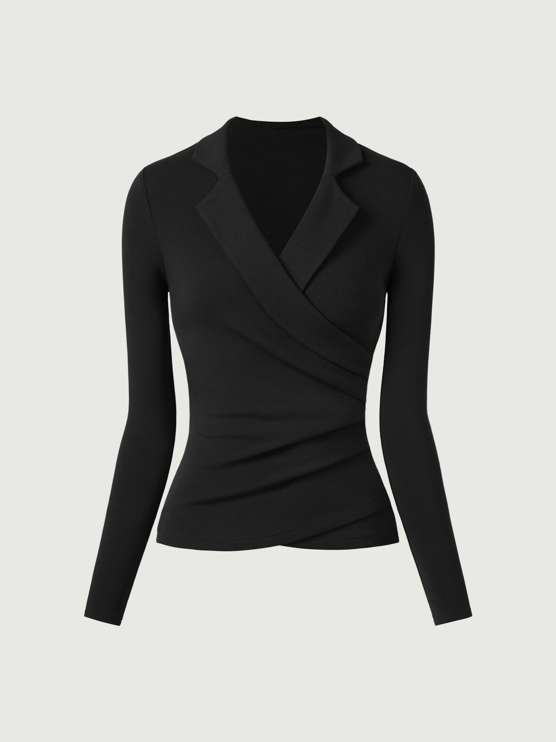 Surplice Top with Eco-Mousse® Collar