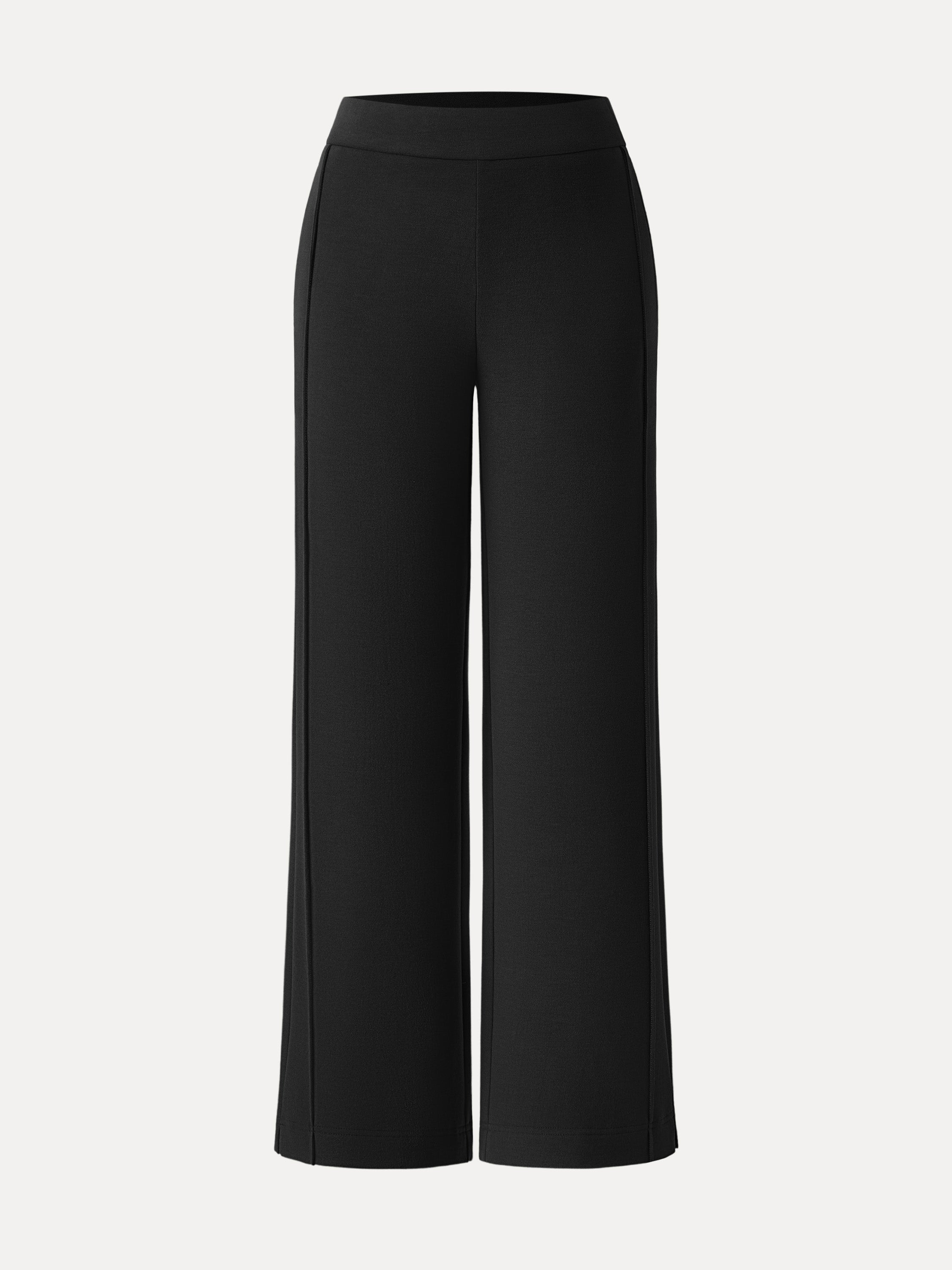 Cozy Warm High Rise Straight Leg Pull-On Pants Heather Morganite – Women > Bottoms > Pants | FormaLuxe
