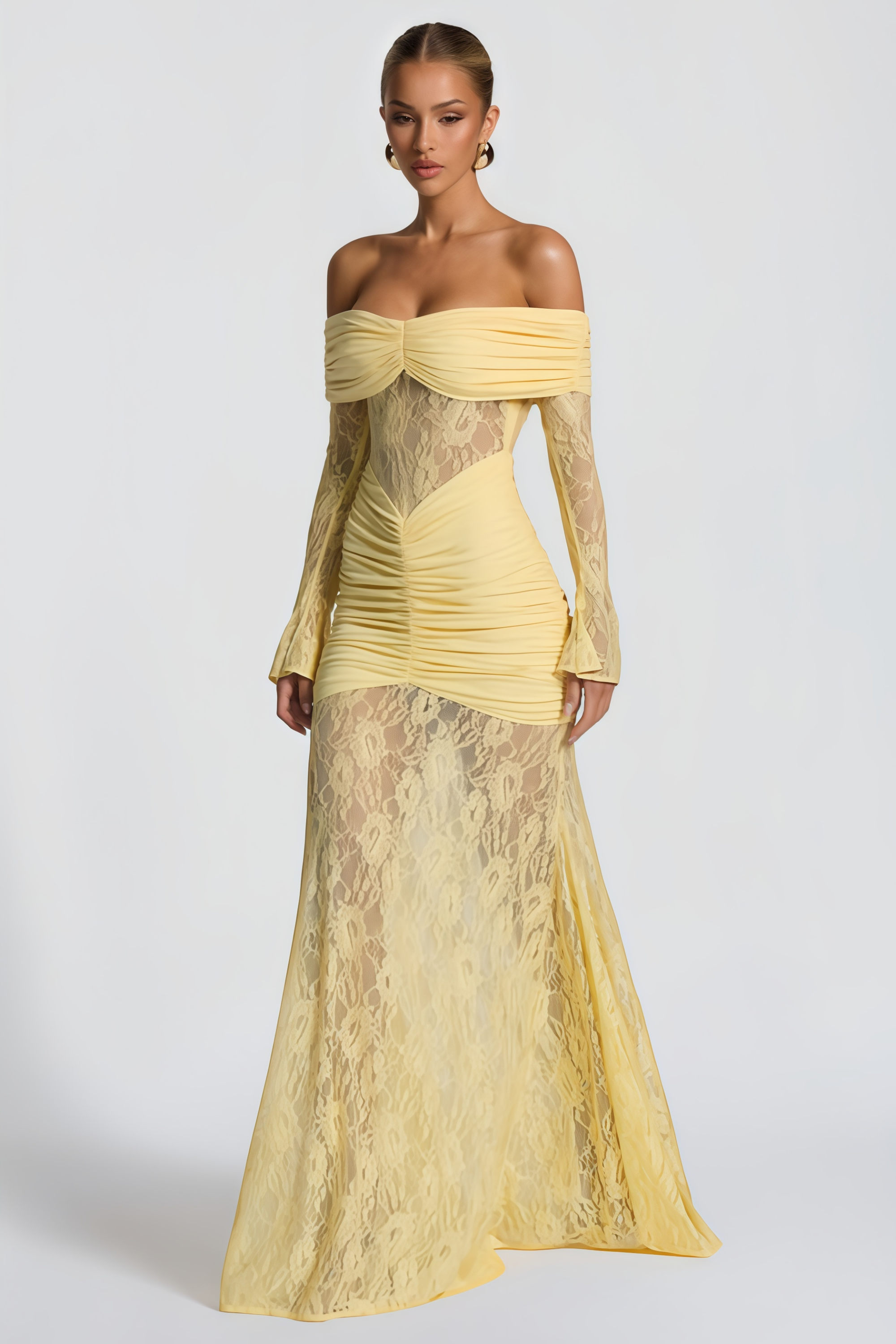 Brigitte Gelb Maxikleid | FormaLuxe