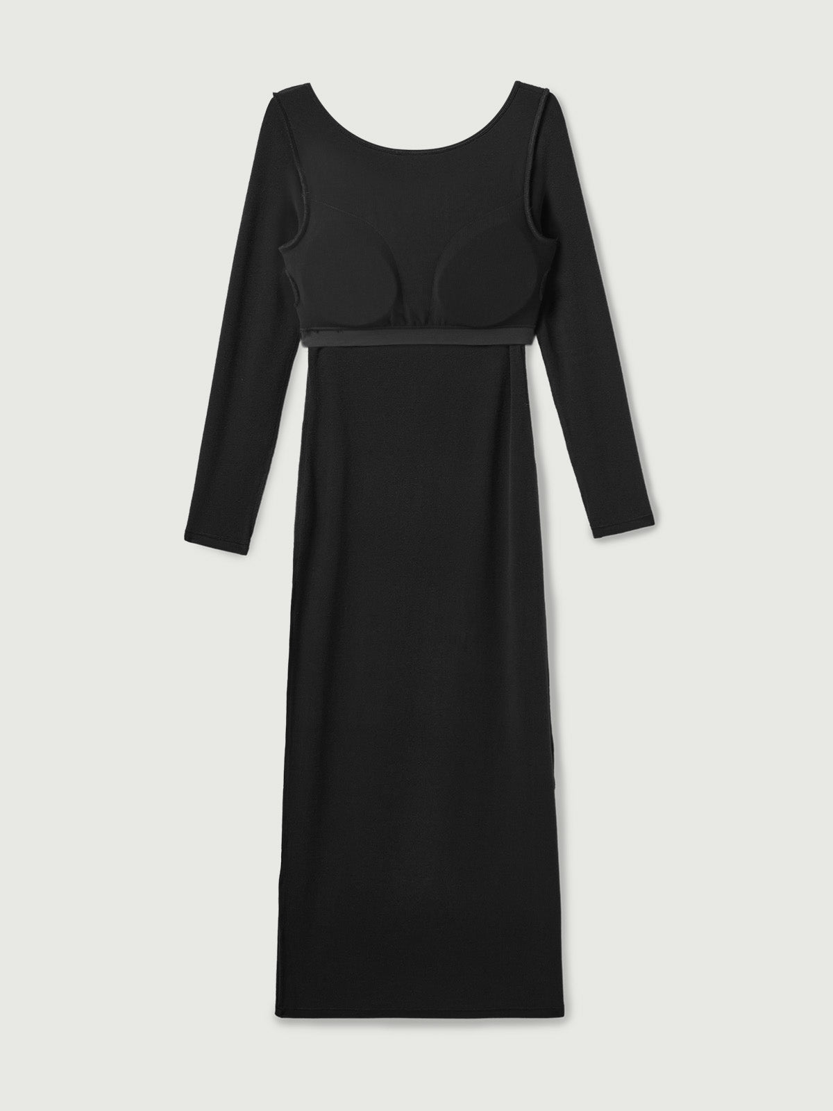 Robe midi Brami à dos ouvert Eco-Mousse® Black – Femmes > Robes > Robes midi | FormaLuxe