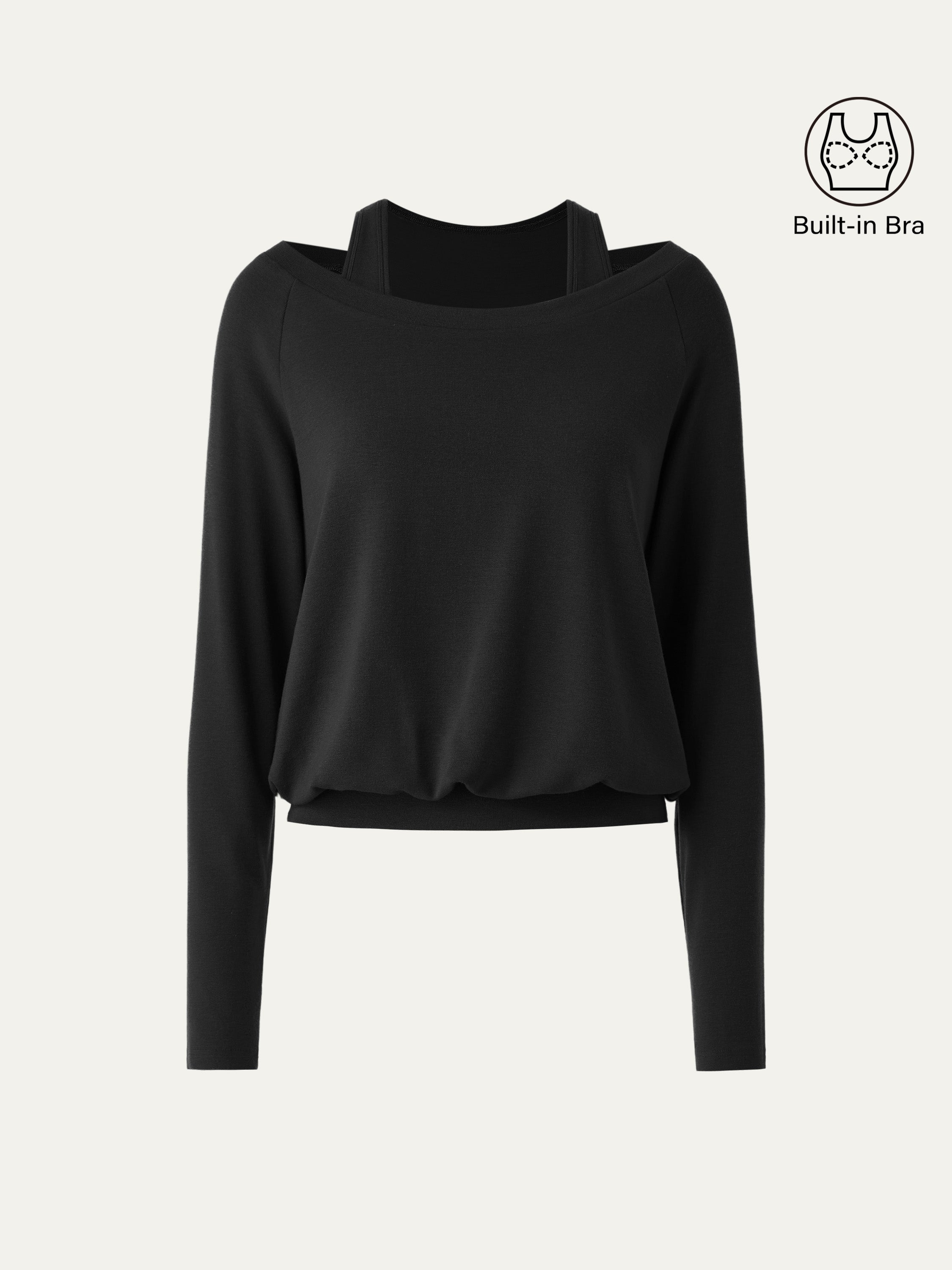 LiteWarm Multi-Wear Layering Brami Top Off White – Women > Tops > Bra Tops | FormaLuxe