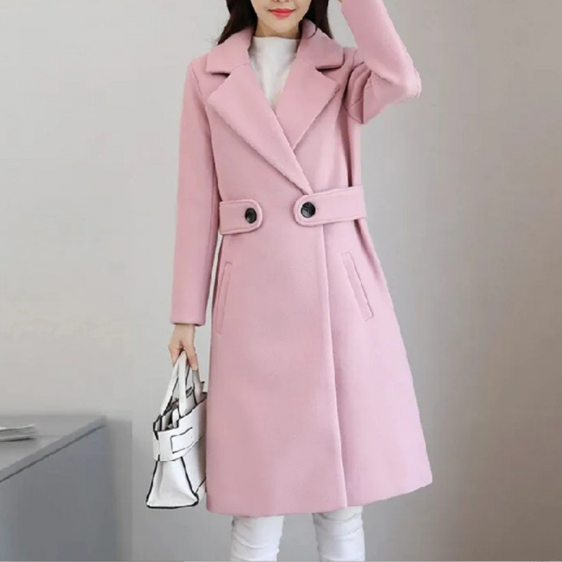 Alison | Der Gürteltop Eleganzmantel Beige – coat | FormaLuxe
