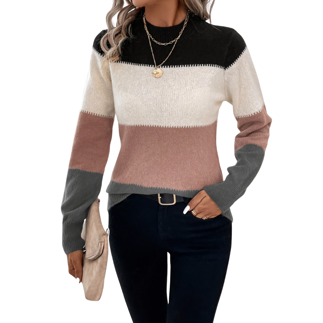 Kelly | Sweater Black/Brown | FormaLuxe