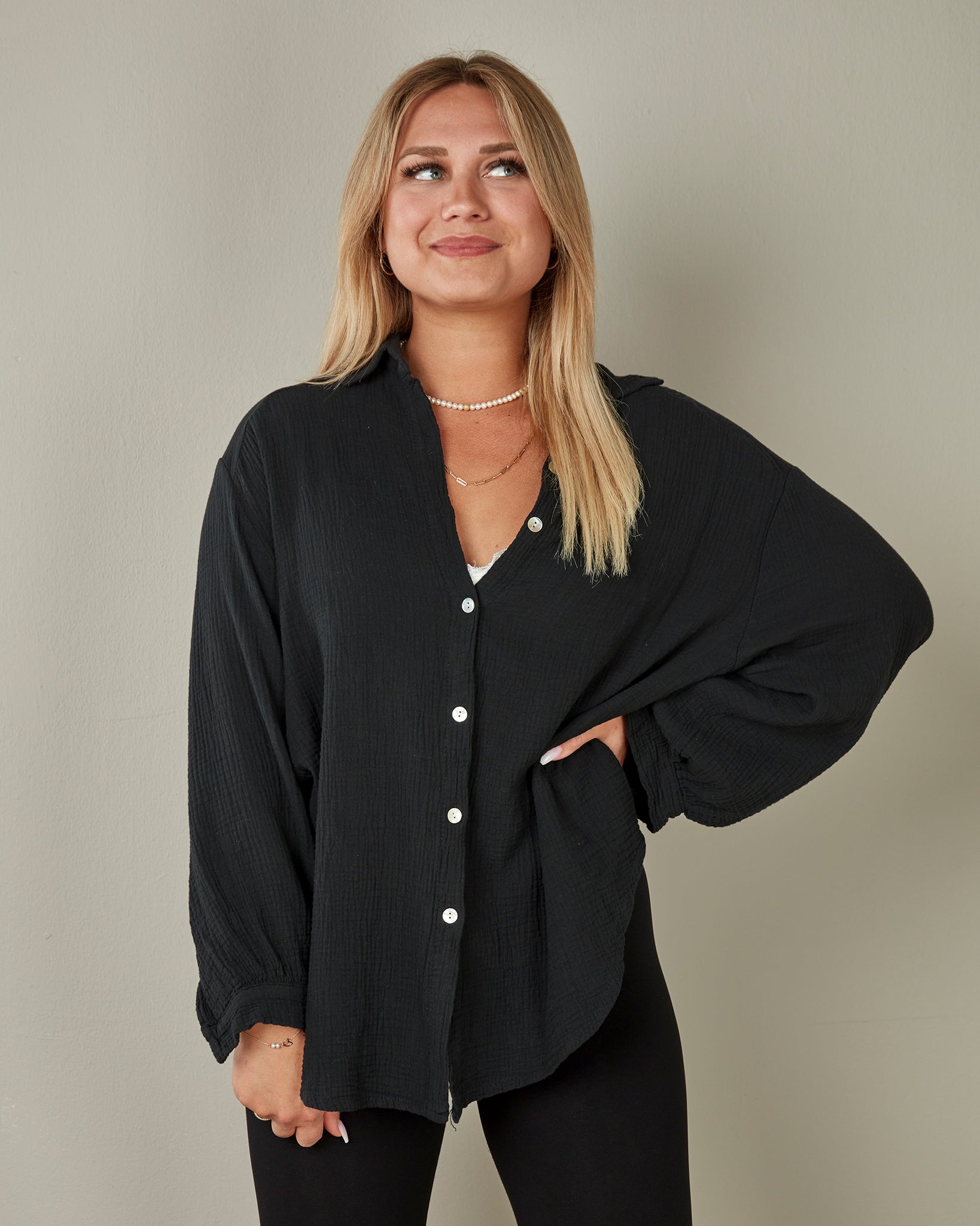 Musselin Bluse | Stella Weiß Rot – Oberteil | FormaLuxe