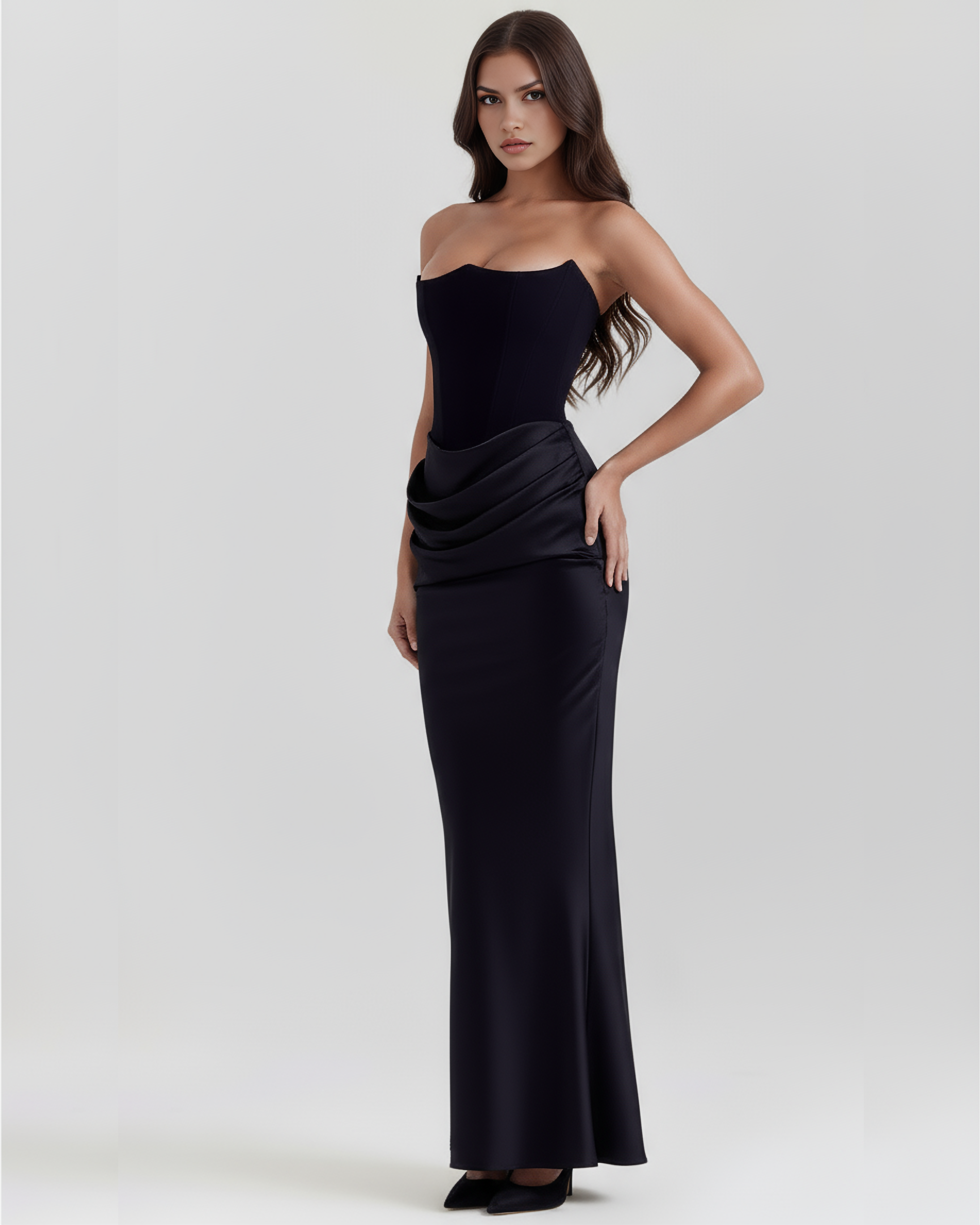 Rowsa kleid Schwarz | FormaLuxe
